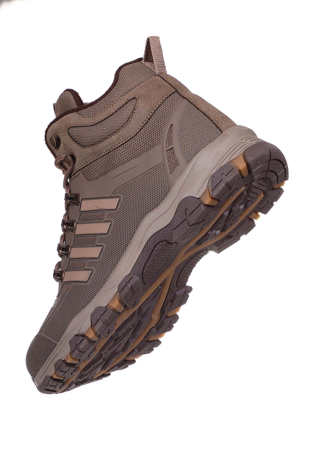 Freemax Su Geçirmez Kauçuk Kaplama Esnek Termo Taban Kışlık Bot Vizon Bej