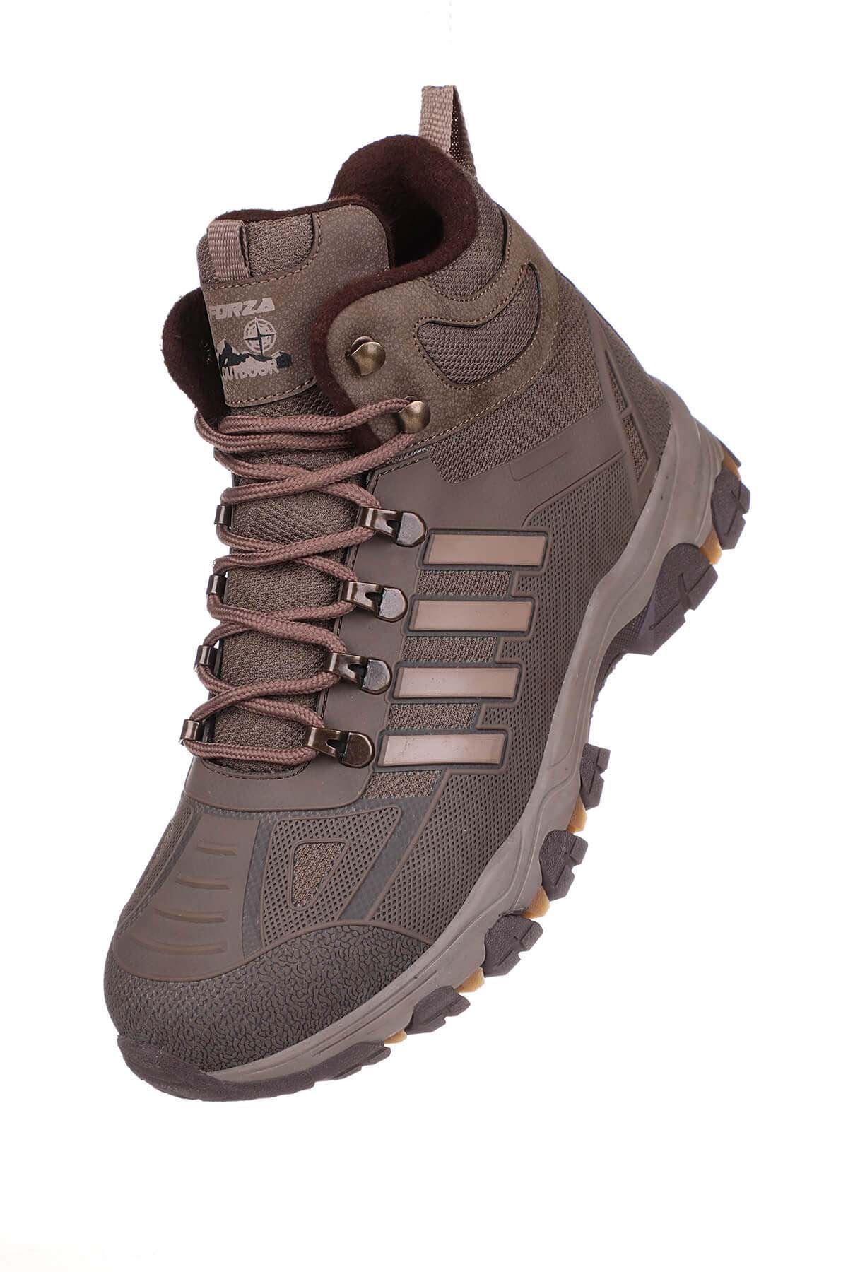 Freemax Su Geçirmez Kauçuk Kaplama Esnek Termo Taban Kışlık Bot Vizon Bej