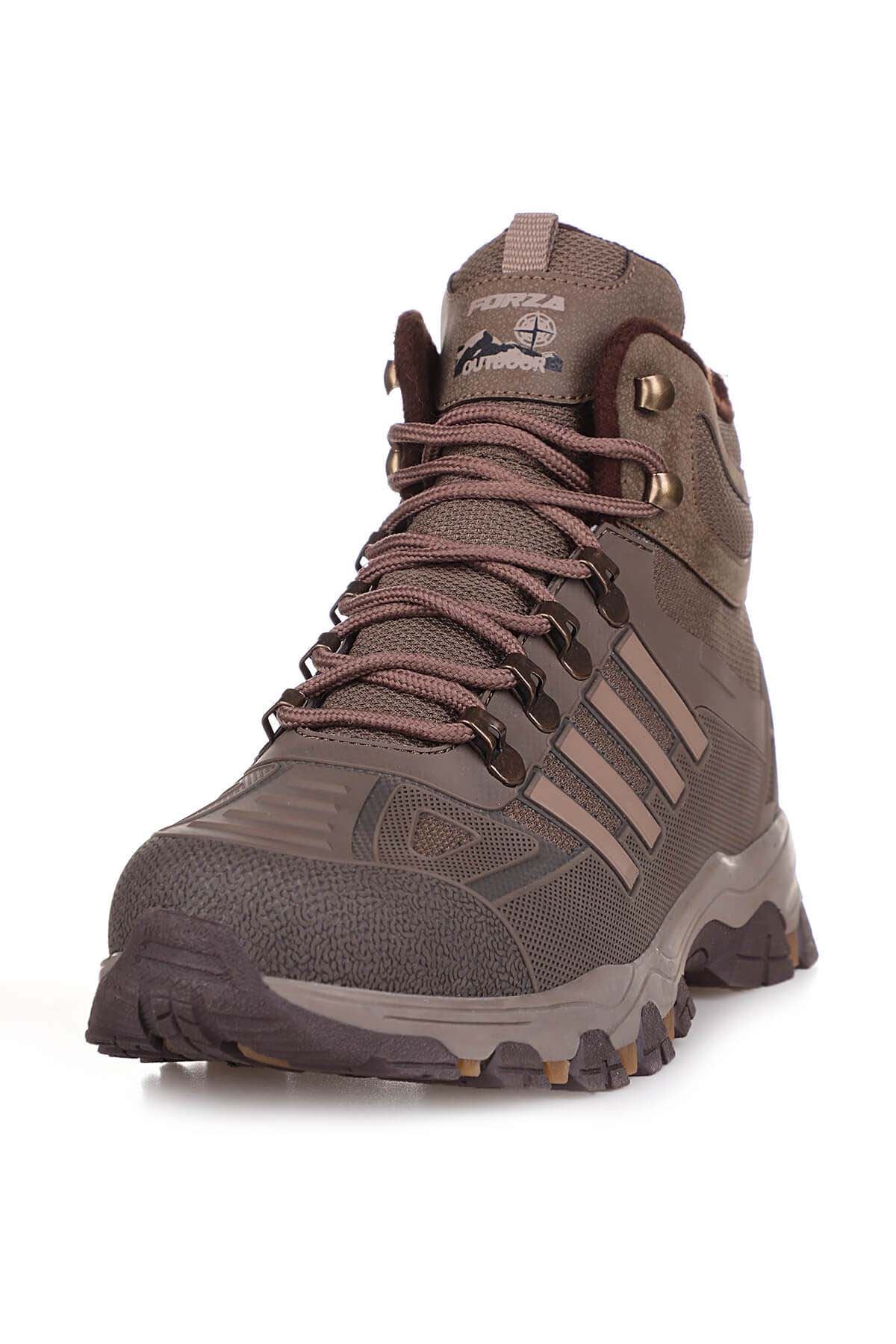 Freemax Su Geçirmez Kauçuk Kaplama Esnek Termo Taban Kışlık Bot Vizon Bej