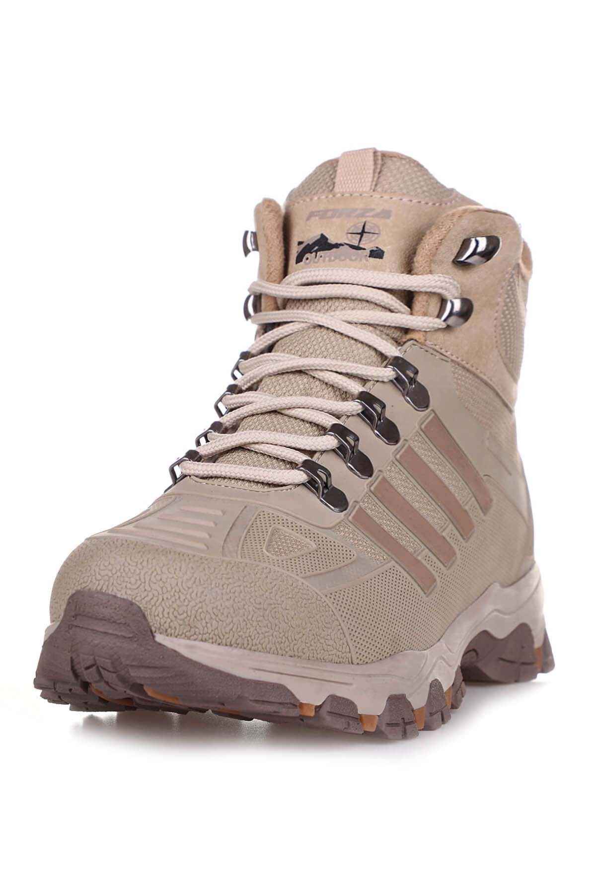 Freemax Su Geçirmez Kauçuk Kaplama Esnek Termo Taban Kışlık Bot Çöl Kum Bej