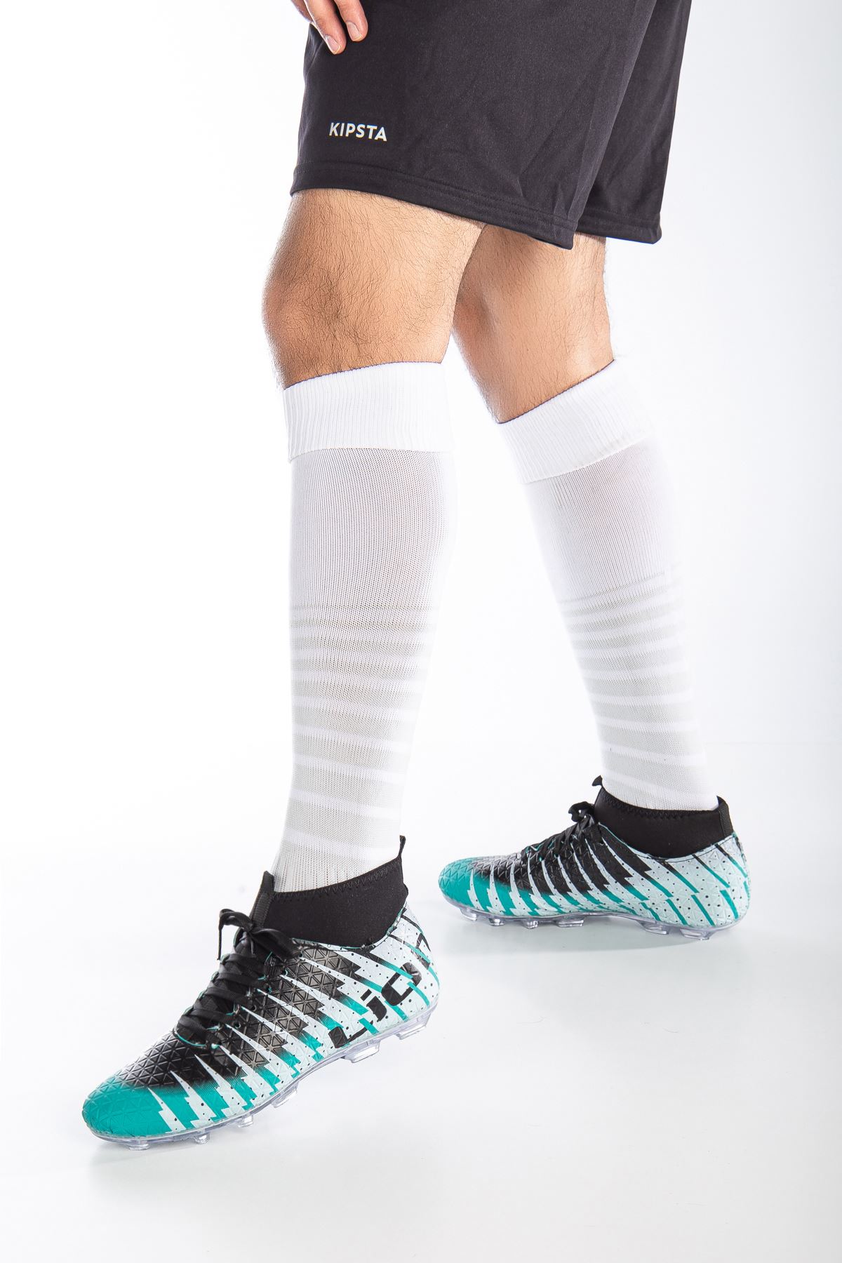 Freemax Unisex Çoraplı Krampon Futbol Ayakkabısı Turkuaz