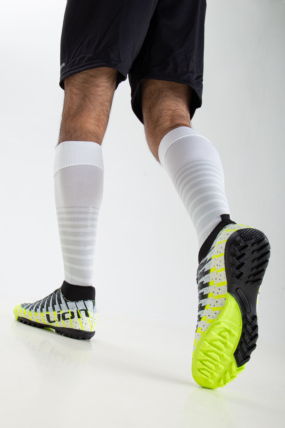 Freemax Unisex Çoraplı Halı saha Futbol Ayakkabısı Freemax.1452 Sarı Siyah