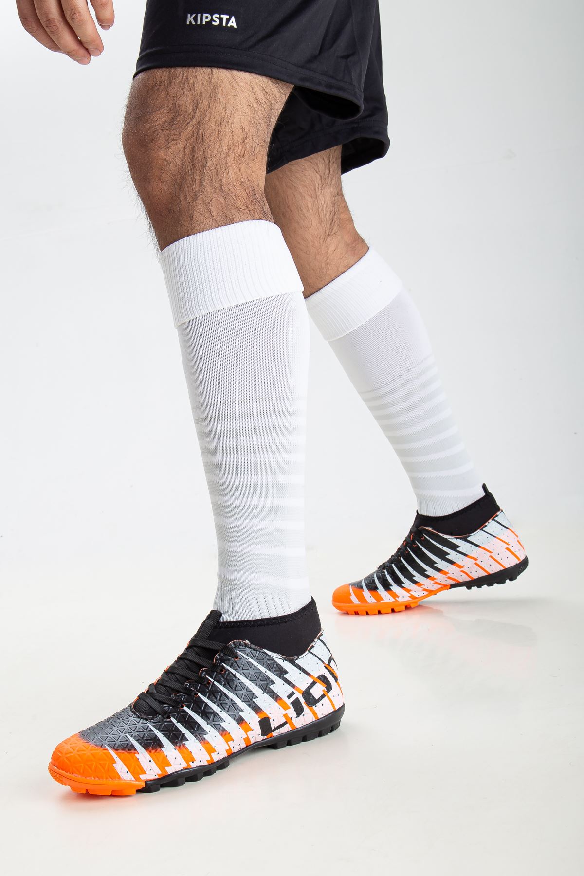 Freemax Unisex Çoraplı Halı saha Futbol Ayakkabısı Freemax.1452 Orange Siyah