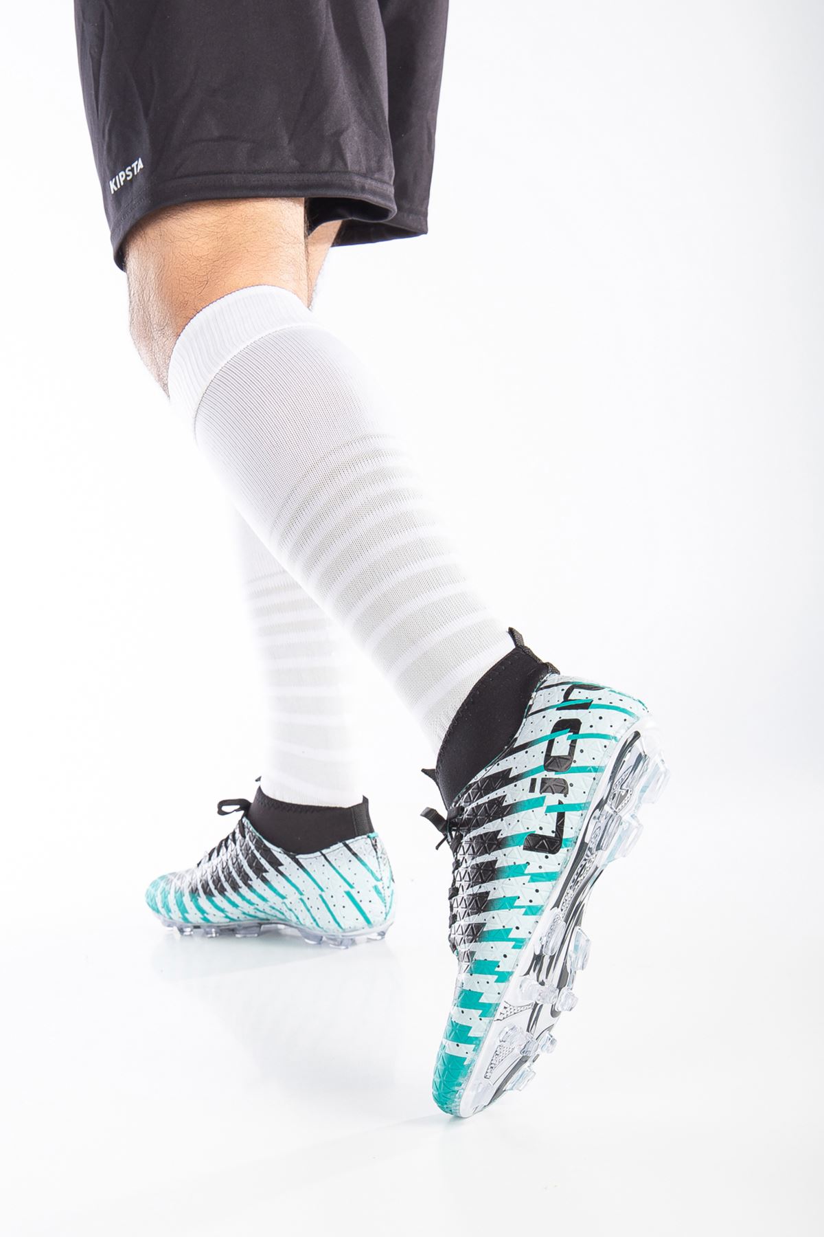 Freemax Unisex Çoraplı Krampon Futbol Ayakkabısı Turkuaz