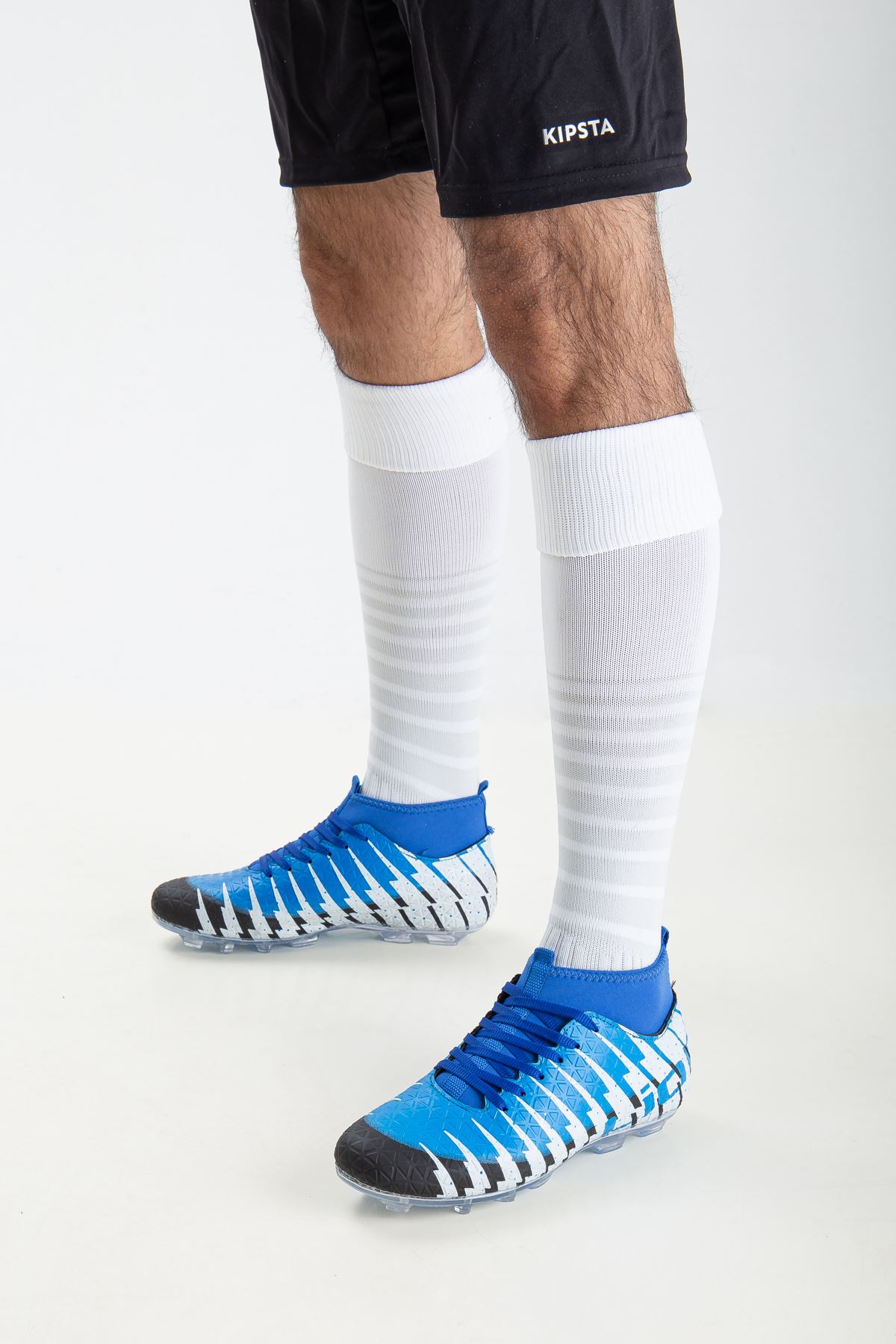 Freemax Unisex Çoraplı Krampon Futbol Ayakkabısı Siyah Sax