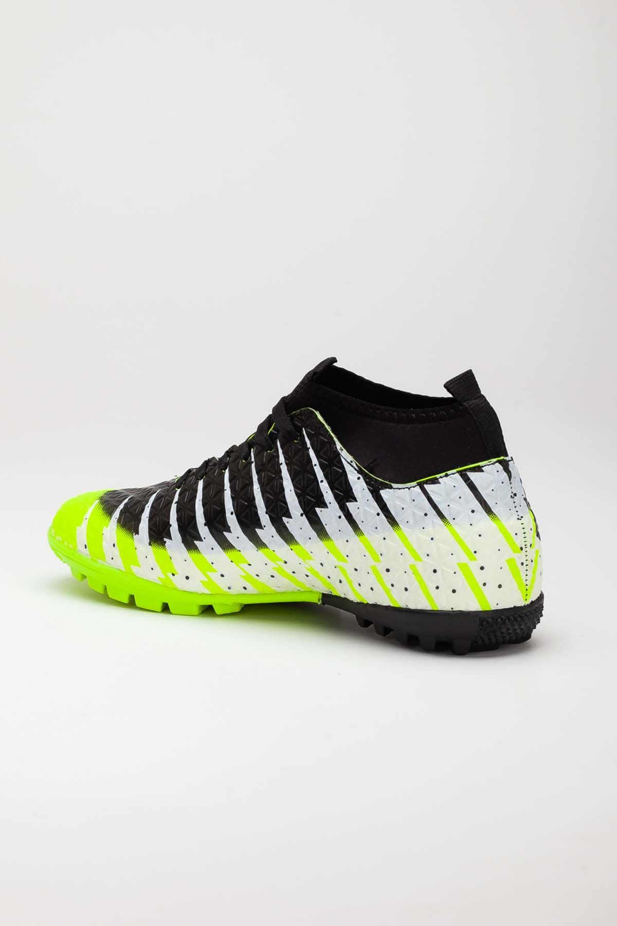 Freemax Unisex Çoraplı Halı saha Futbol Ayakkabısı Freemax.1452 Sarı Siyah