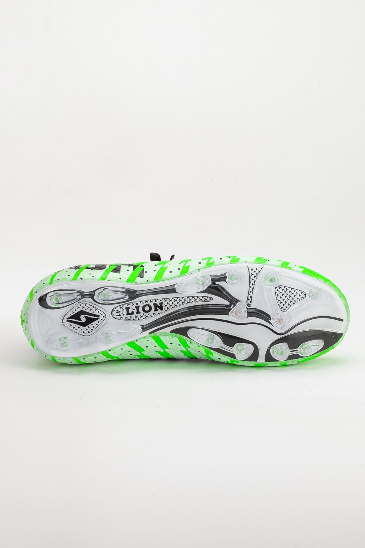 Freemax Unisex Çoraplı Krampon Futbol Ayakkabısı Yeşil Siyah