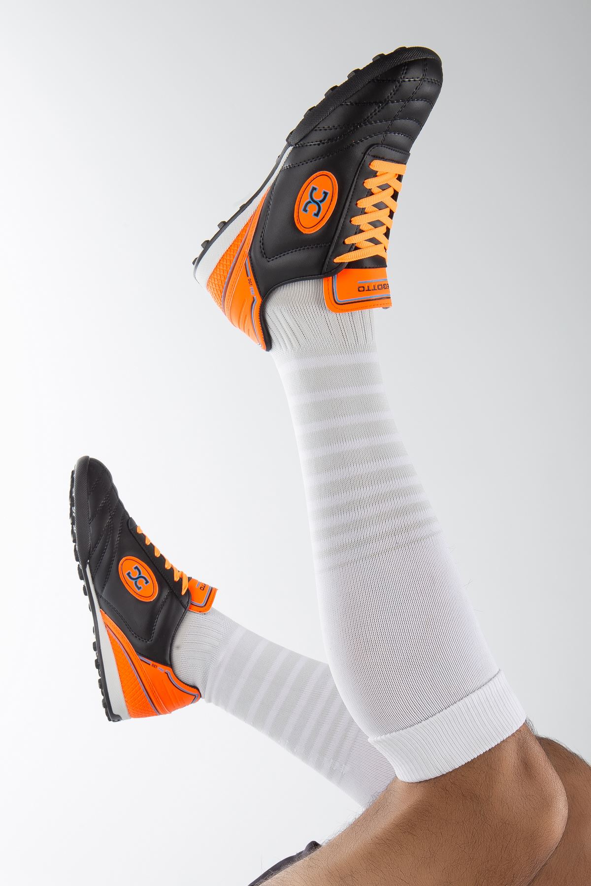 Freemax Unisex Halı Saha Futbol Ayakkabısı Dgt.2022 Siyah Turuncu