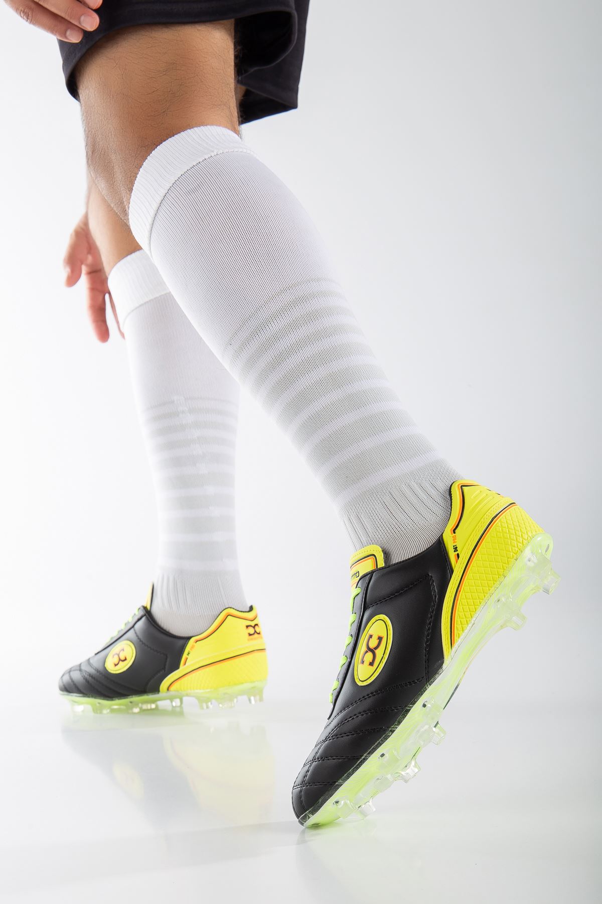 Freemax Unisex Krampon Futbol Ayakkabısı Dgt 2023 SİYAH SARI