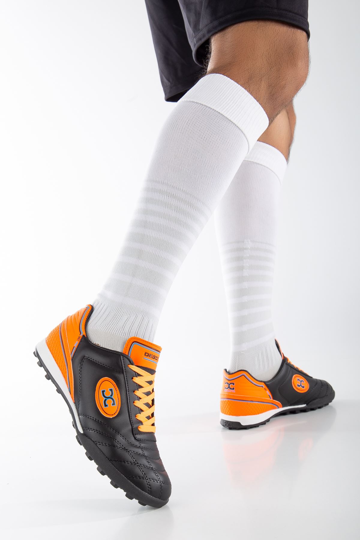 Freemax Unisex Halı Saha Futbol Ayakkabısı Dgt.2022 Siyah Turuncu