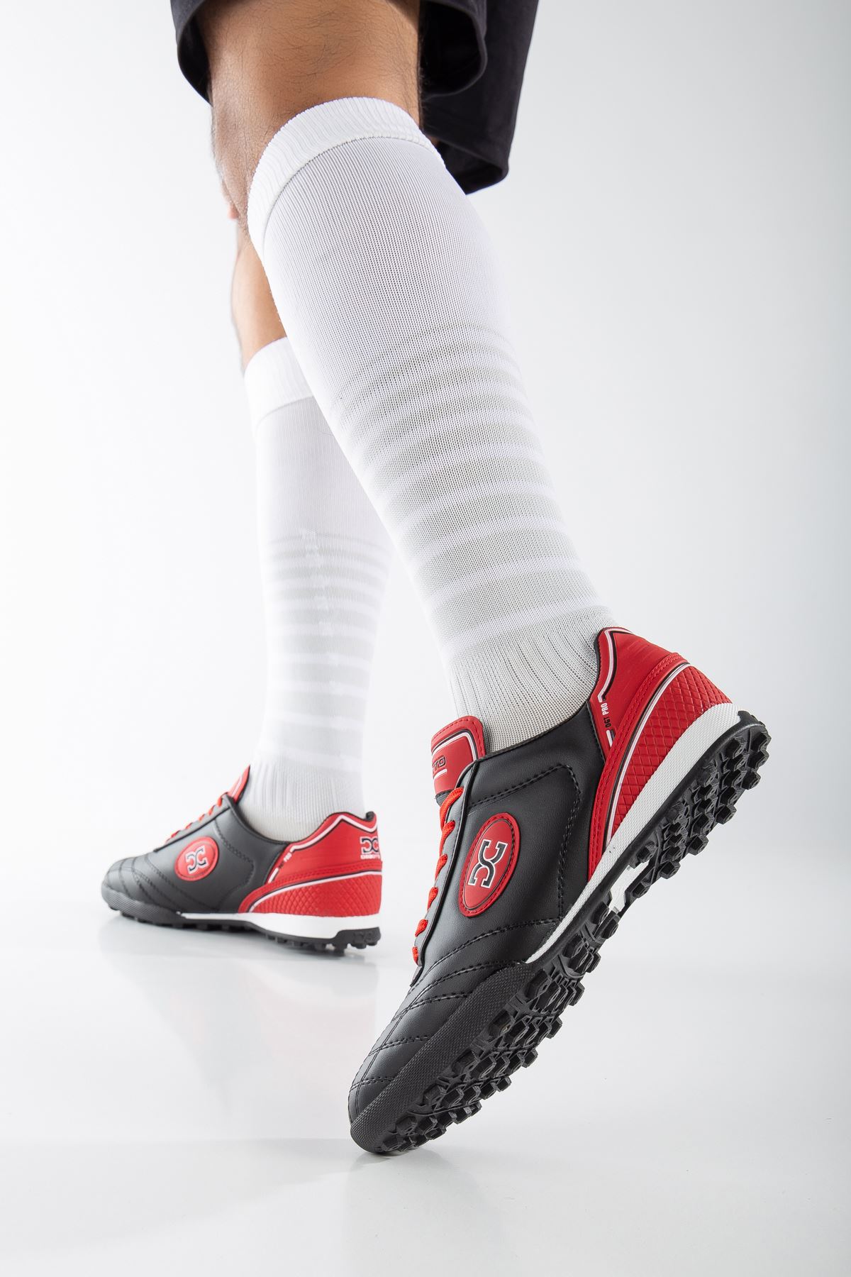 Freemax Unisex Halı Saha Futbol Ayakkabısı Dgt.2022 Siyah Kırmızı