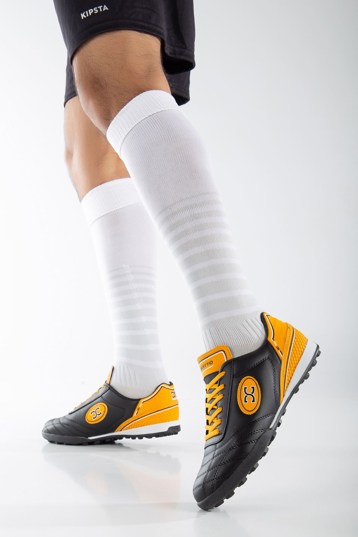 Freemax Unisex Halı Saha Futbol Ayakkabısı Dgt.2022 Hardal Siyah