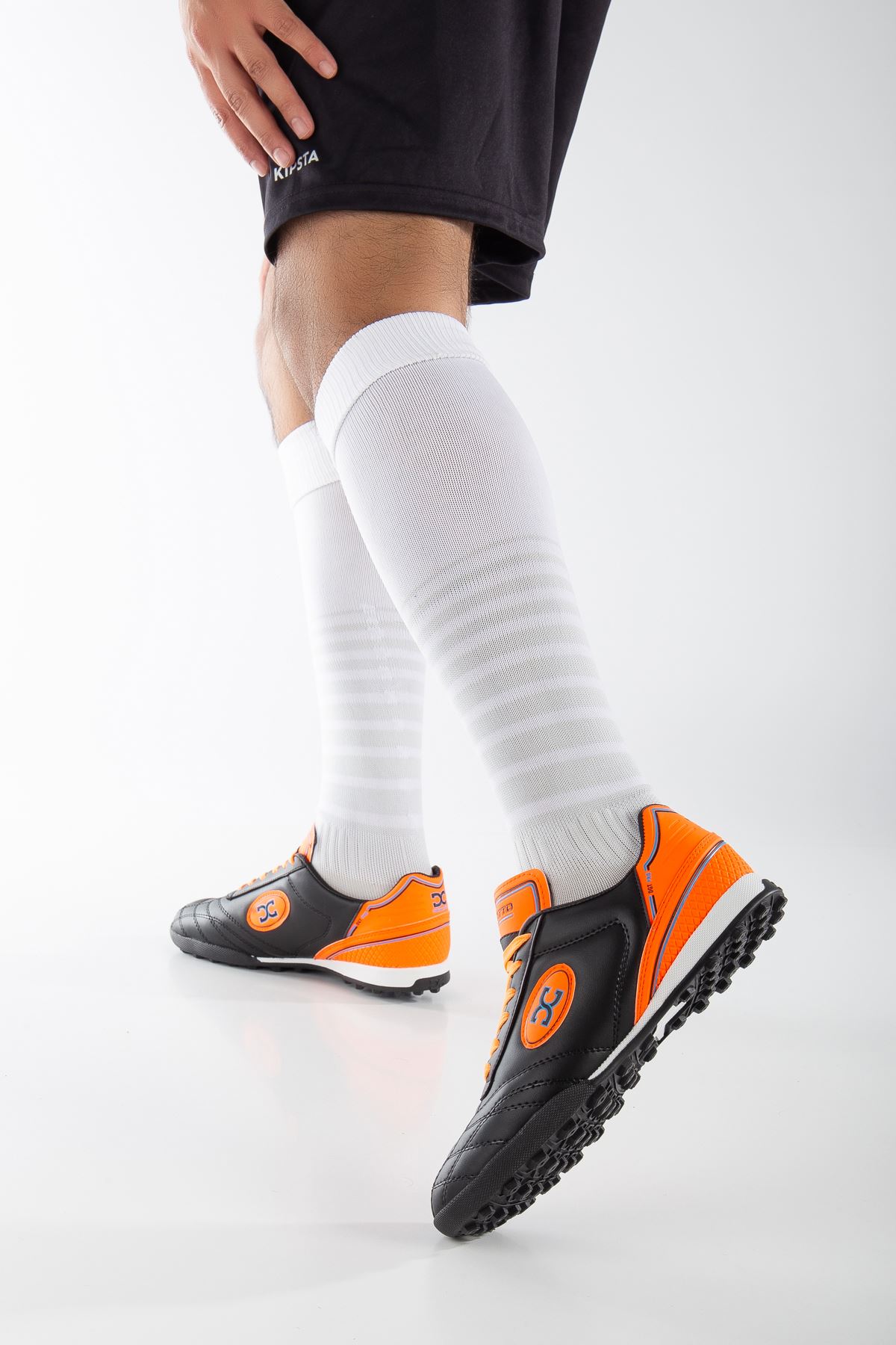 Freemax Unisex Halı Saha Futbol Ayakkabısı Dgt.2022 Siyah Turuncu