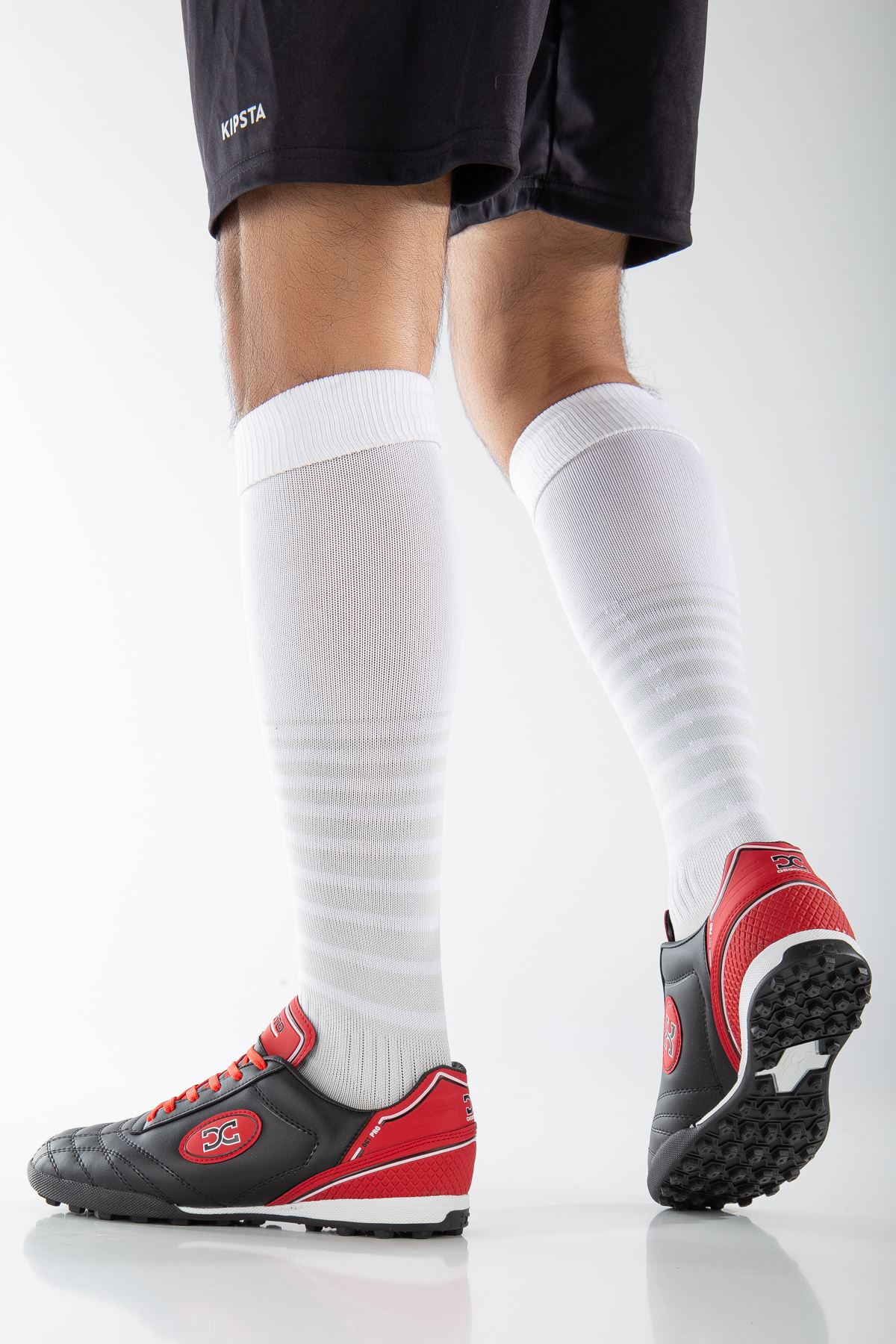 Freemax Unisex Halı Saha Futbol Ayakkabısı Dgt.2022 Siyah Kırmızı