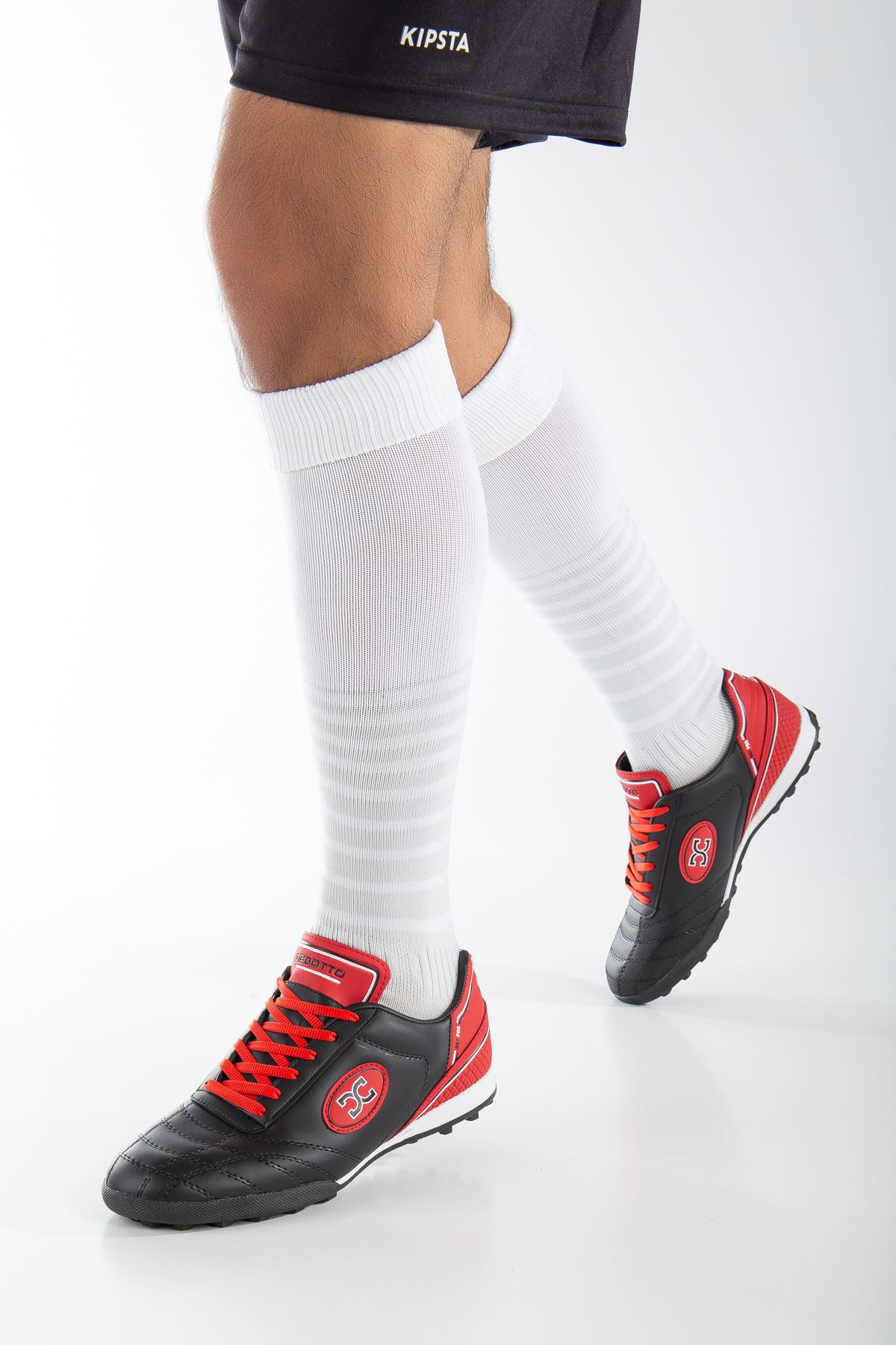 Freemax Unisex Halı Saha Futbol Ayakkabısı Dgt.2022 Siyah Kırmızı