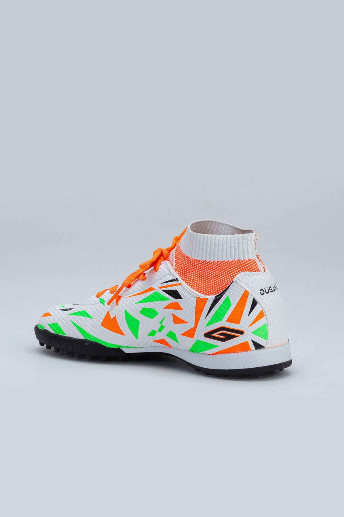 Freemax Unisex Çocuk Çoraplı Halı saha Futbol Ayakkabısı Dgn 2303 Beyaz