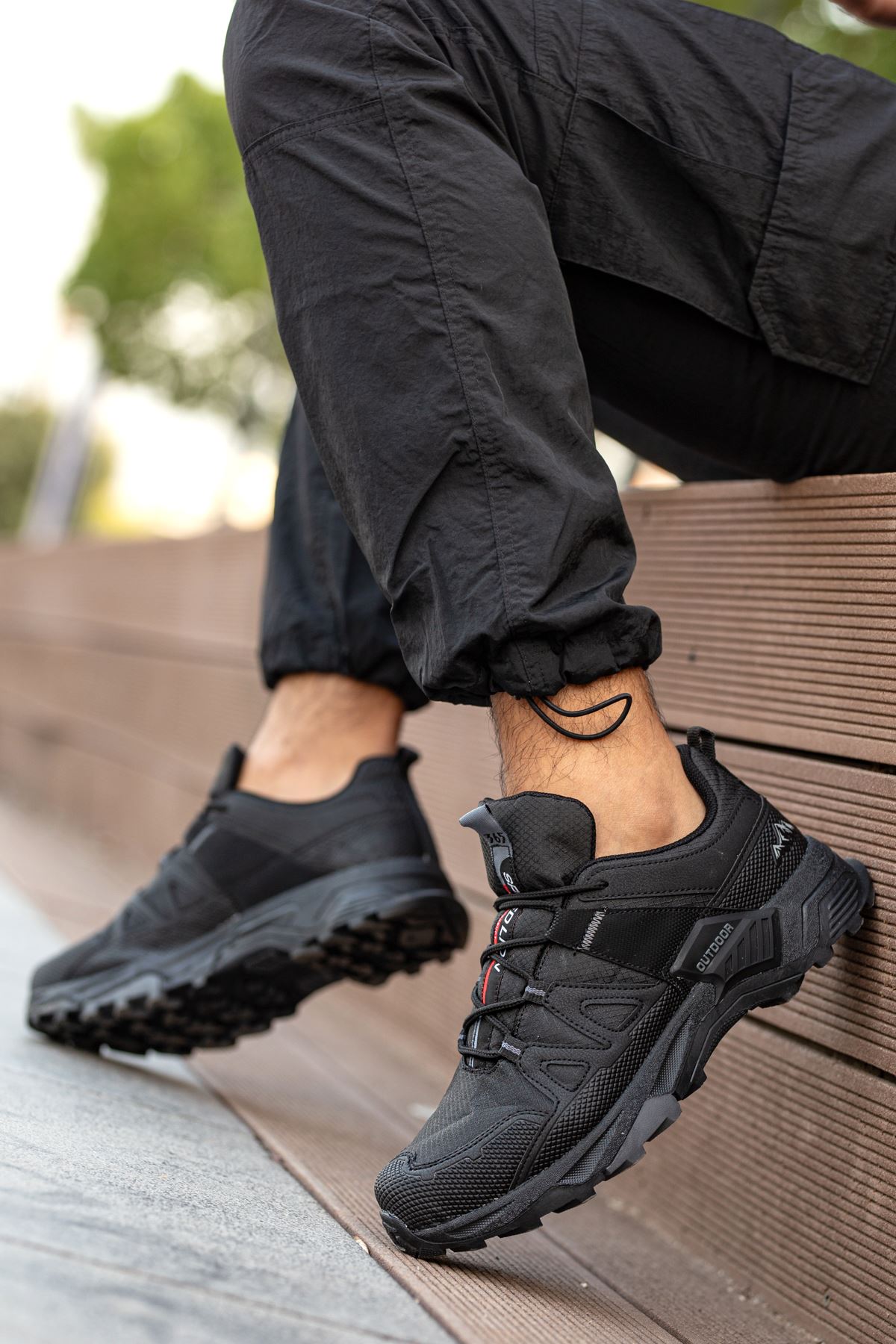 Freemax Erkek Anatomik iç Taban Outdoor Spor Sneaker Trekking Bot Ayakkabı Freemax.2394 Siyah Füme