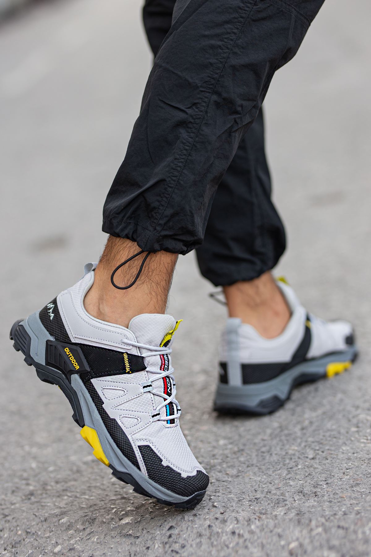 Freemax Erkek Anatomik iç Taban Outdoor Spor Sneaker Trekking Bot Ayakkabı Freemax.2394 Buz Siyah