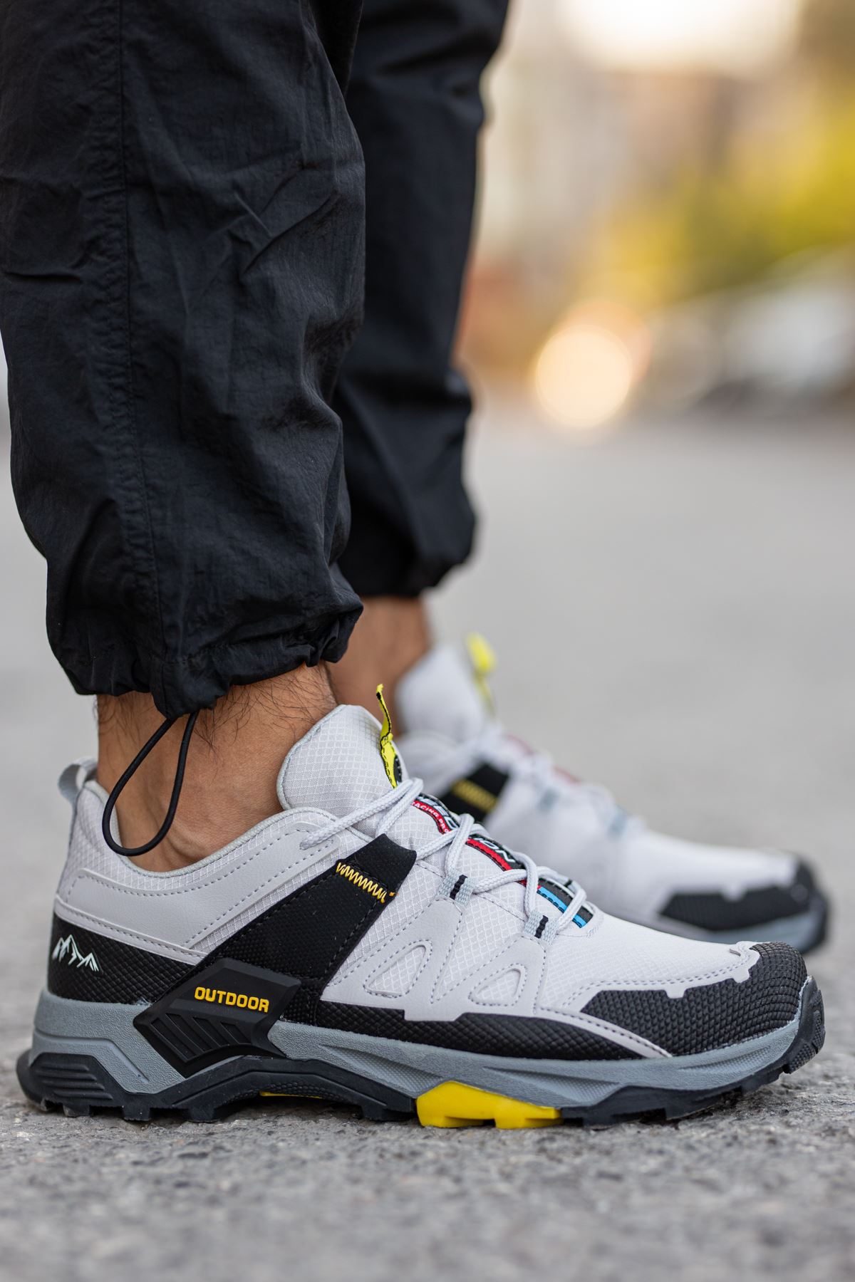 Freemax Erkek Anatomik iç Taban Outdoor Spor Sneaker Trekking Bot Ayakkabı Freemax.2394 Buz Siyah
