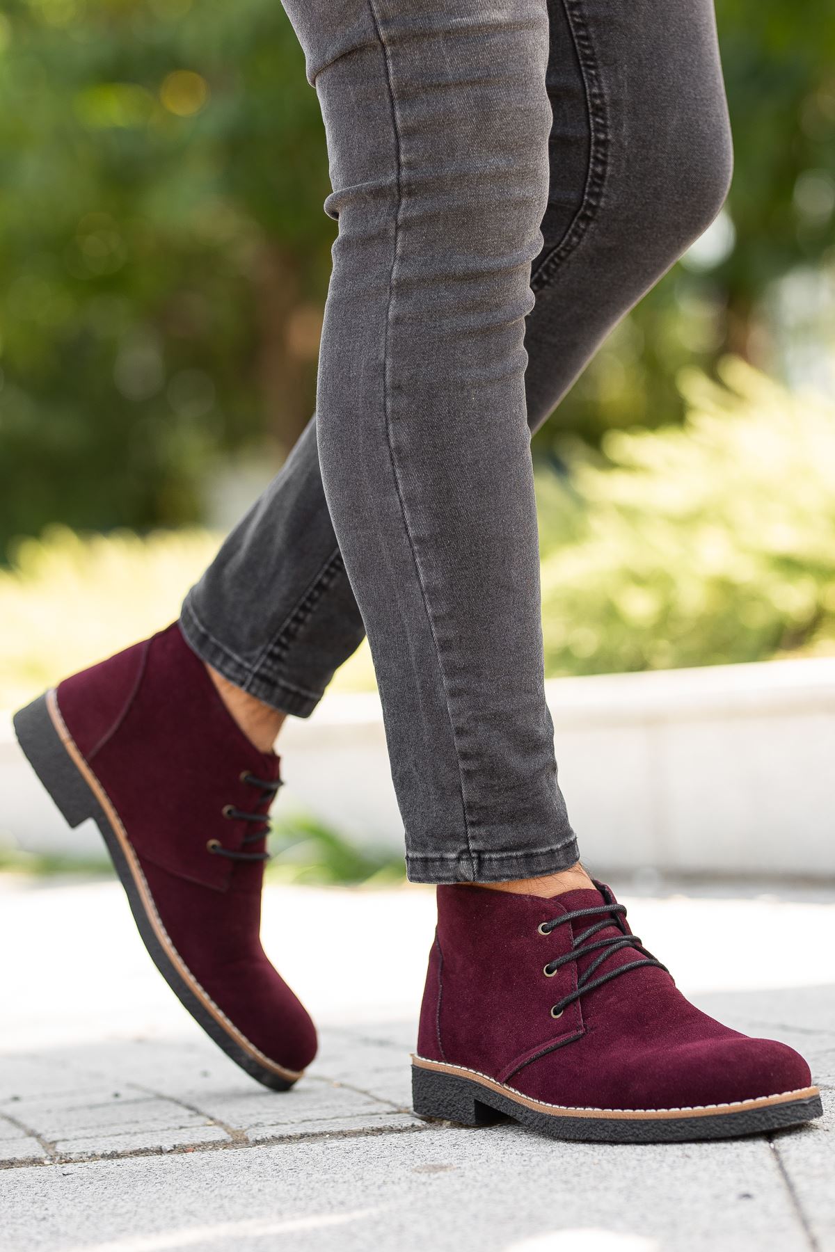 Freemax Erkek Papi Bağlı Kışlık Erkek Bot Freemax.Bgl102 Süet Bordo