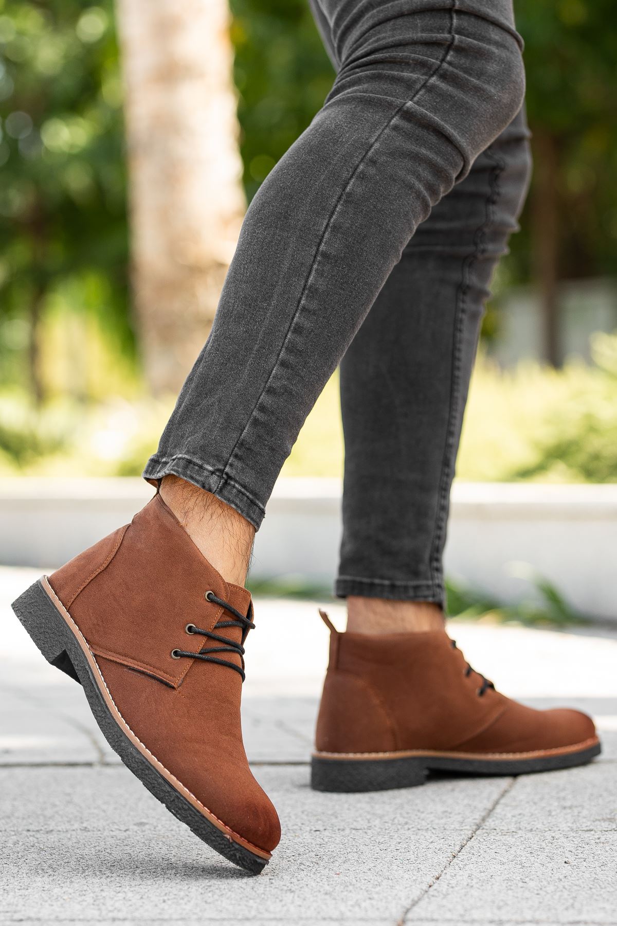 Freemax Erkek Papi Bağlı Kışlık Erkek Bot Freemax.Bgl102 Süet Taba