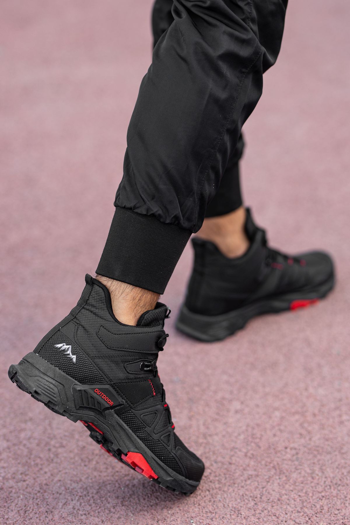 Freemax Erkek Anatomik iç Taban Outdoor Spor Sneaker Trekking Bot Freemax.2392 Siyah Kırmızı