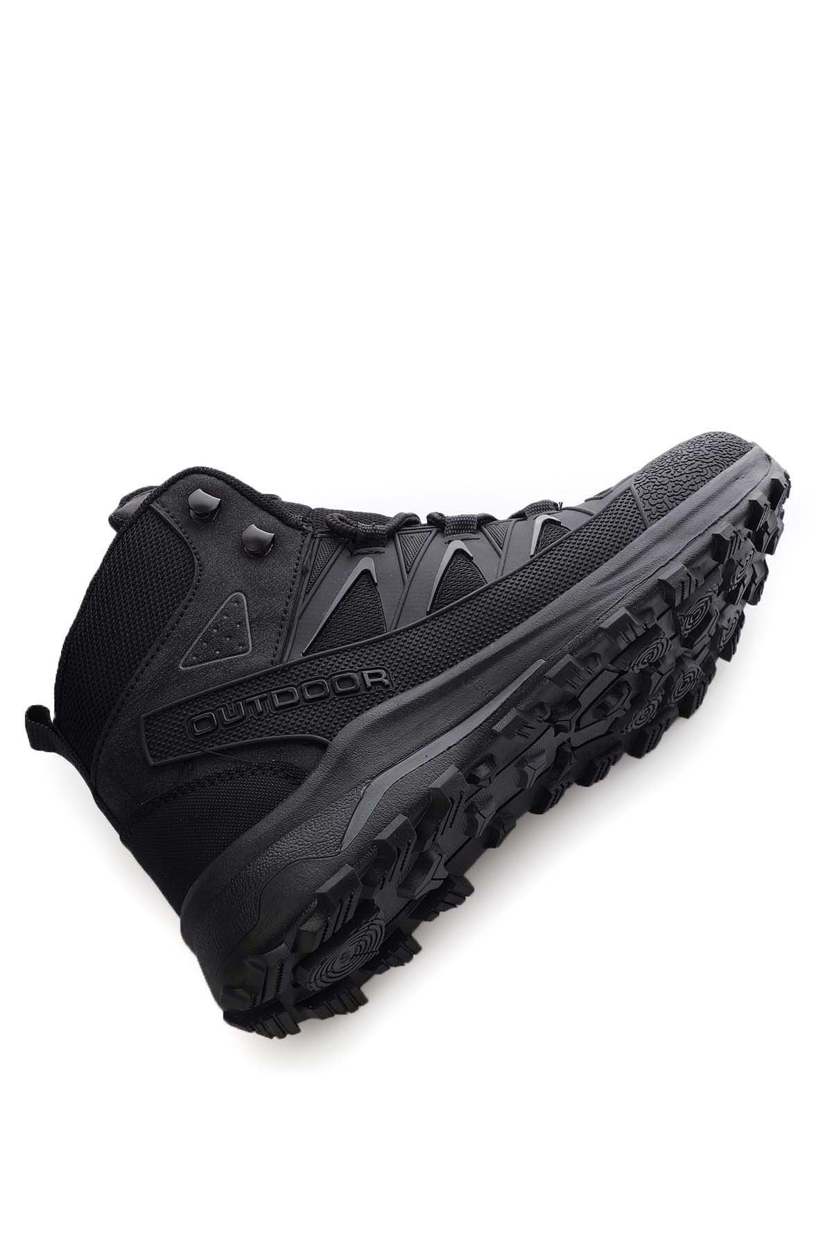 Freemax Erkek Watertight Trekking Su Geçirmez Kauçuk Kaplama Garantili Kışlık Outdoor Bot Esnek Kauçuk Taban Siyah