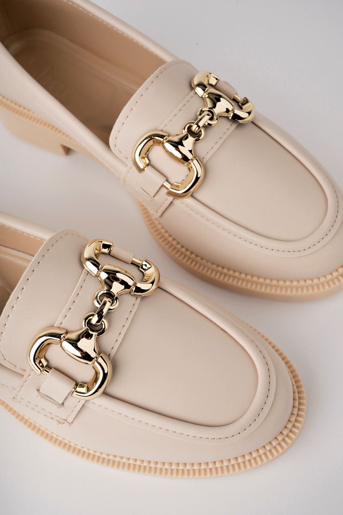 Freemax Kadın Hafif Rahat Tokalı Makosen Ayakkabı abb.804 Ten