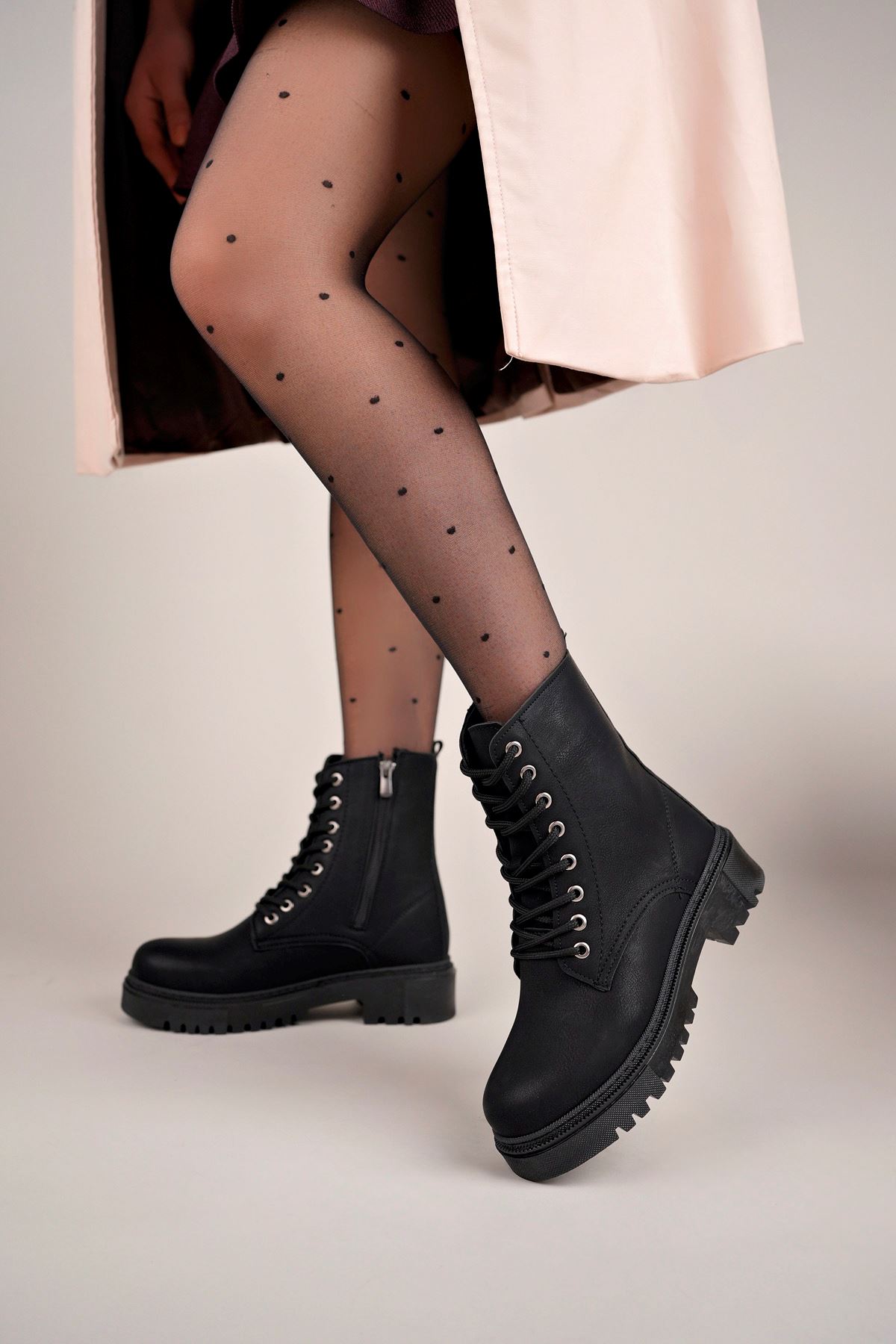 Freemax Kadın Çok Hafif Garantili Esnek Kaymaz Kauçuk Taban Kışlık Su Geçirmez Kadın Bot Çizme Freemax.ZEN.BOT.3010 Siyah