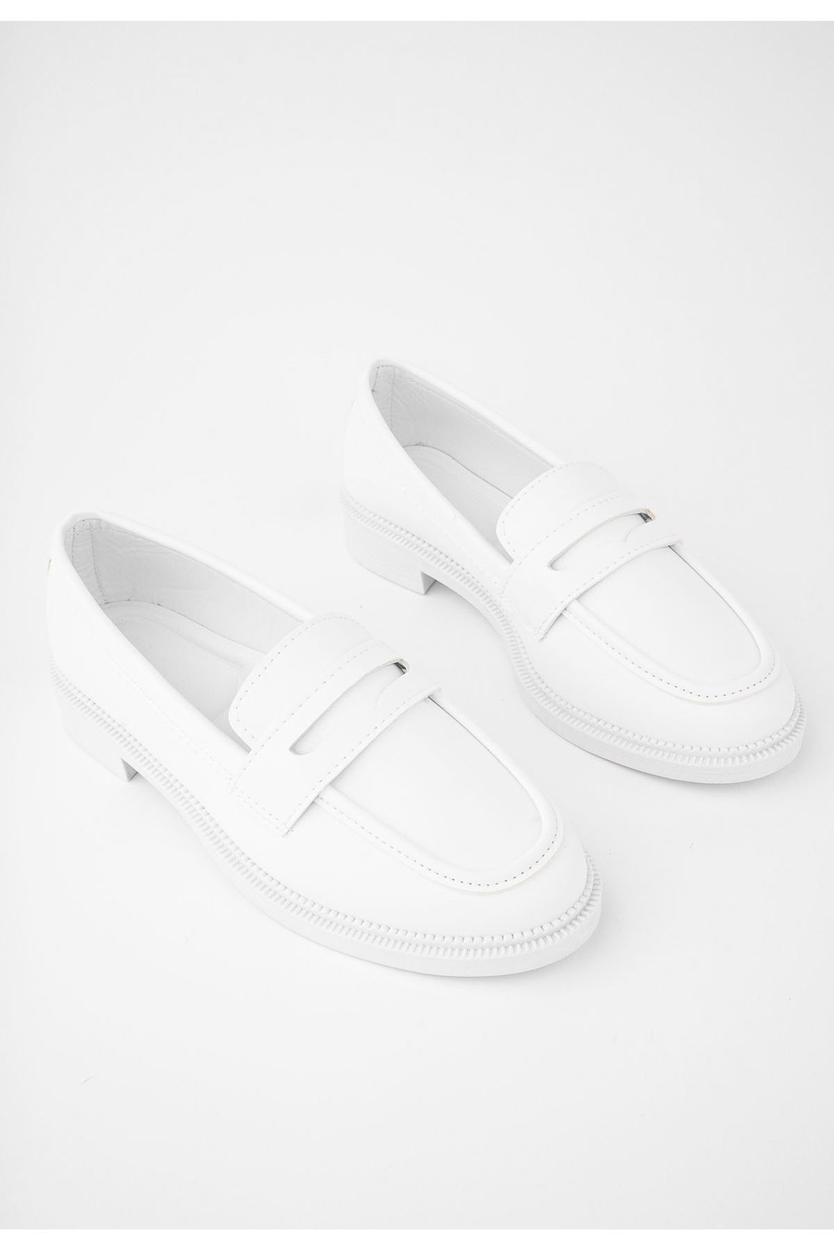 Freemax Kadın Hafif Rahat Makosen Ayakkabı abb.805 Beyaz
