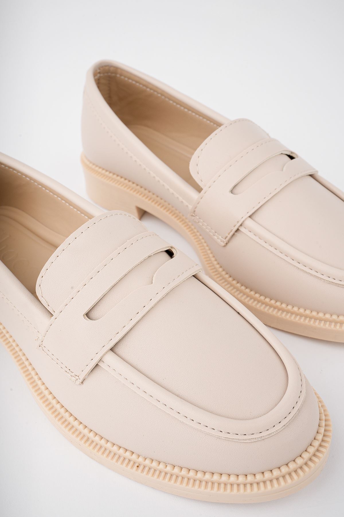 Freemax Kadın Hafif Rahat Makosen Ayakkabı abb.805 Ten