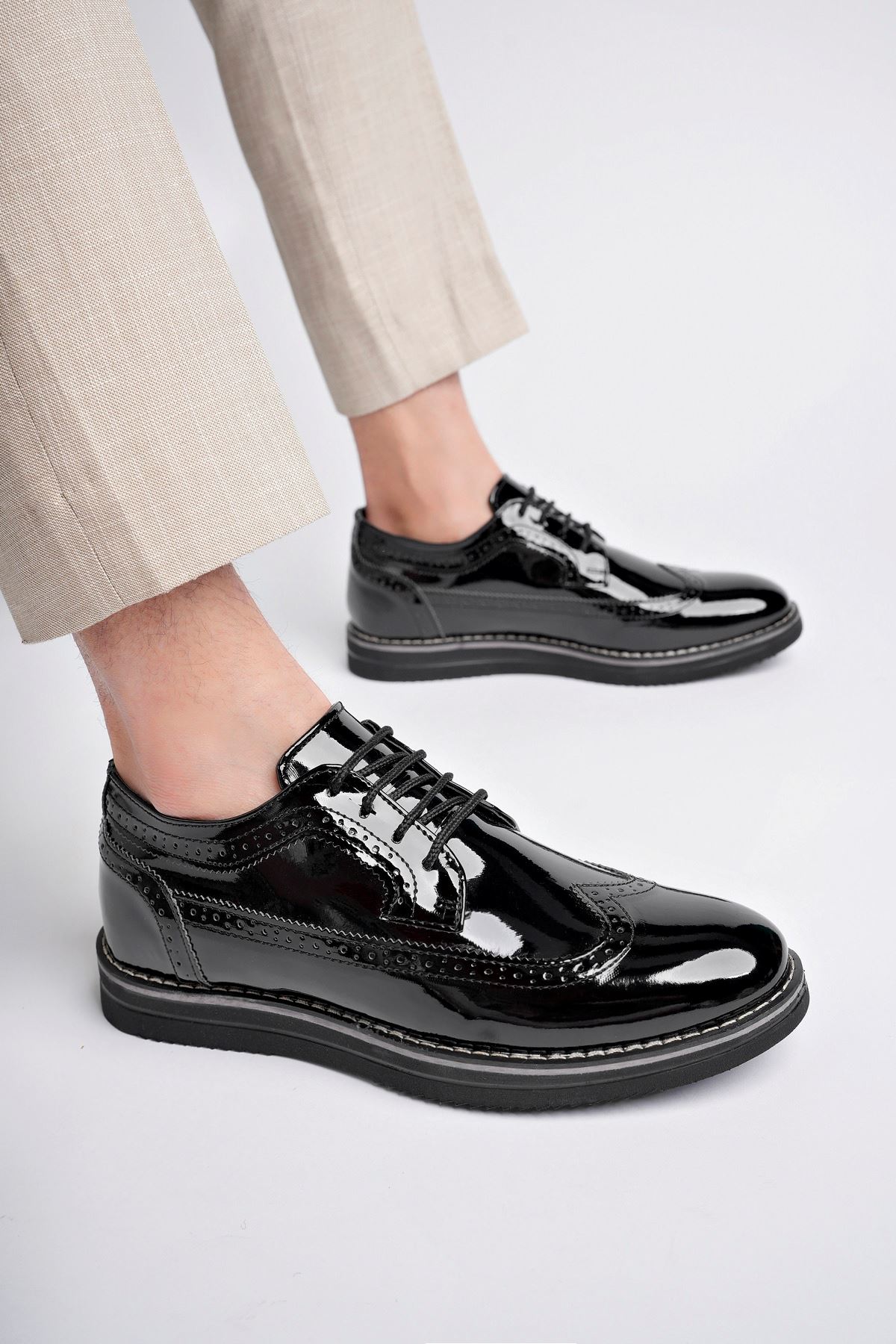 Freemax Oxford Erkek Ayakkabı Oxford Erkek Ayakkabı Freemax.1118 Rugan Siyah