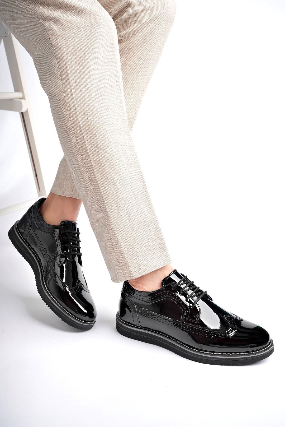 Freemax Oxford Erkek Ayakkabı Oxford Erkek Ayakkabı Freemax.1118 Rugan Siyah