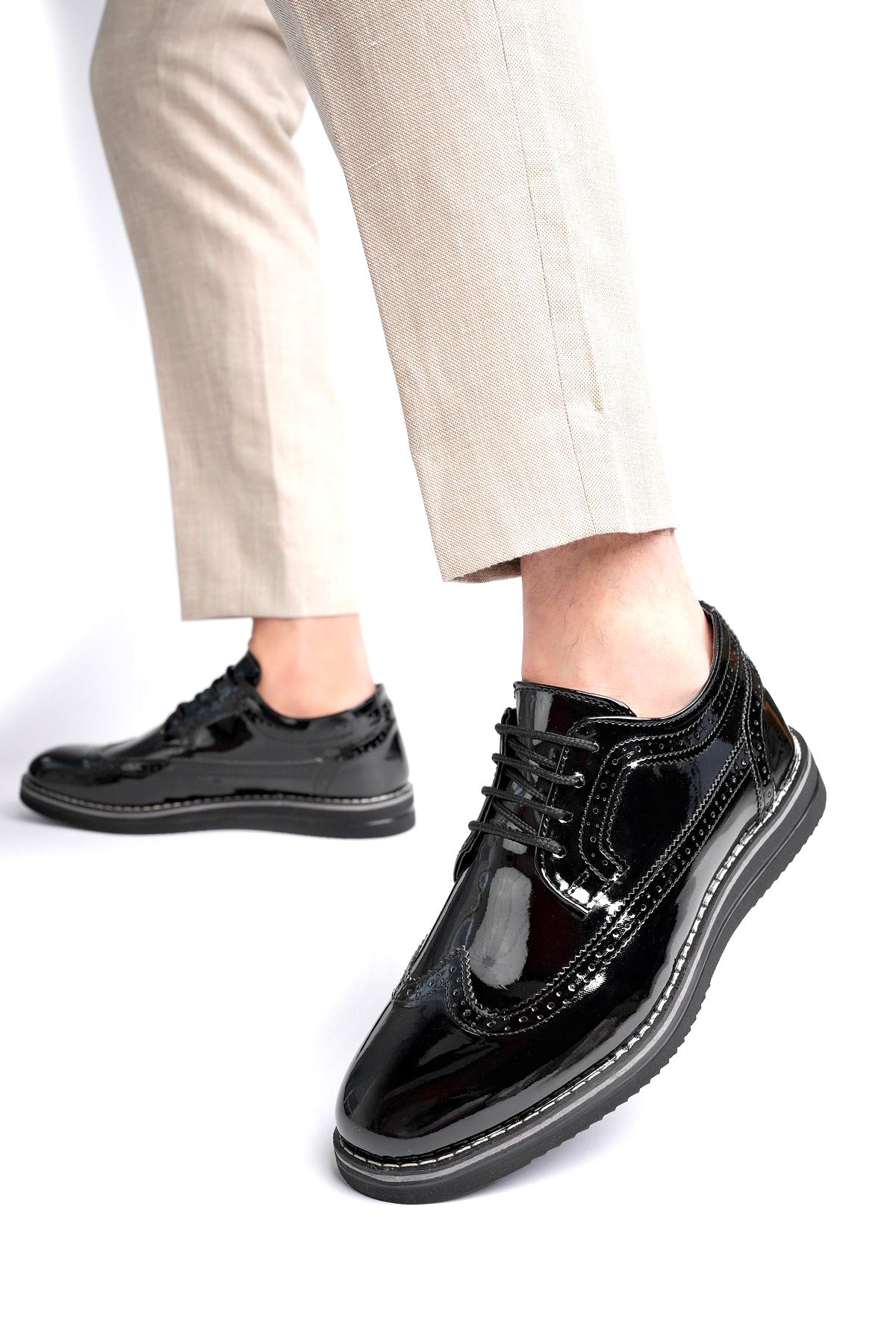 Freemax Oxford Erkek Ayakkabı Oxford Erkek Ayakkabı Freemax.1118 Rugan Siyah