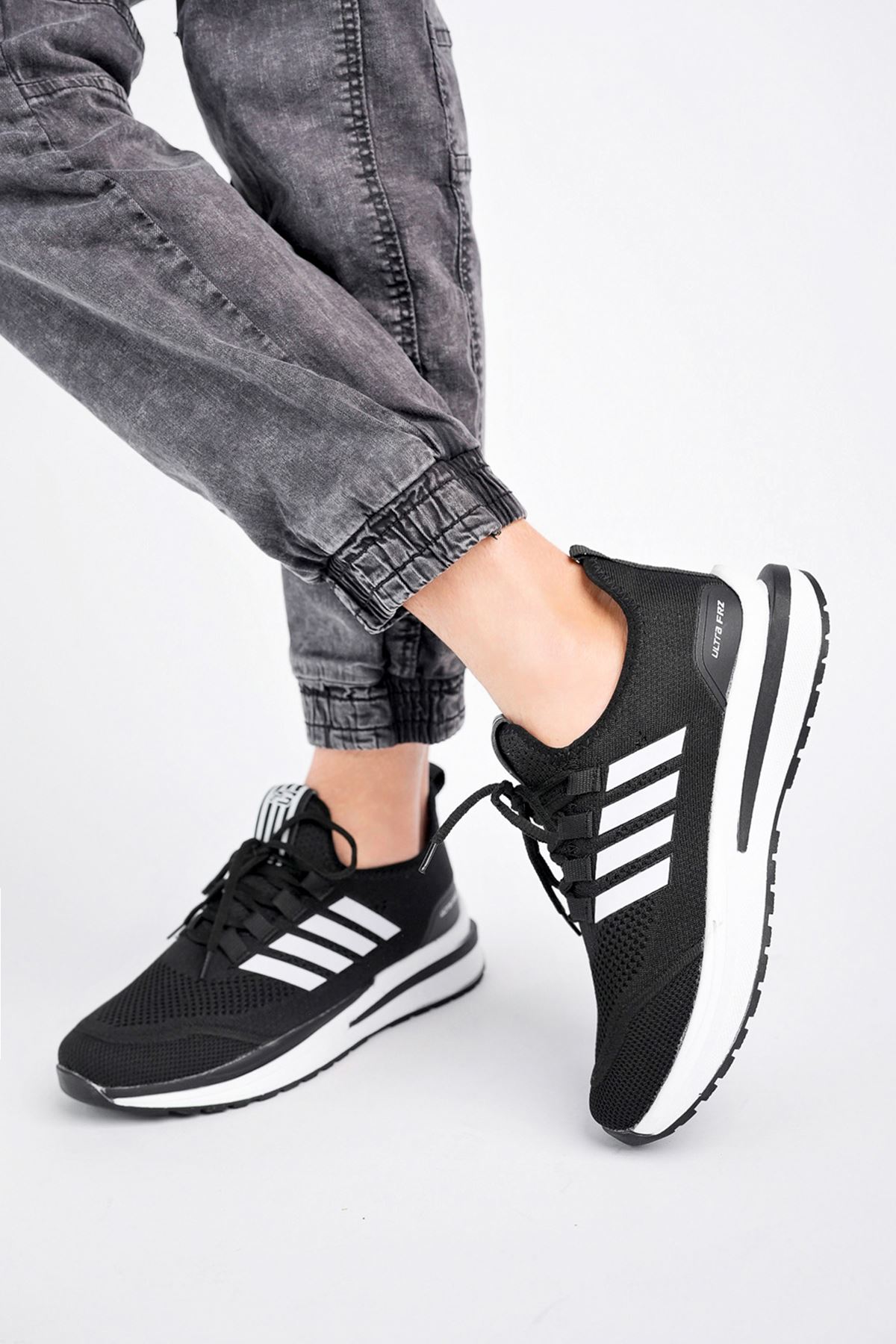 Freemax Erkek  Sneaker Spor Ayakkabı Freemax 2240 Siyah Beyaz