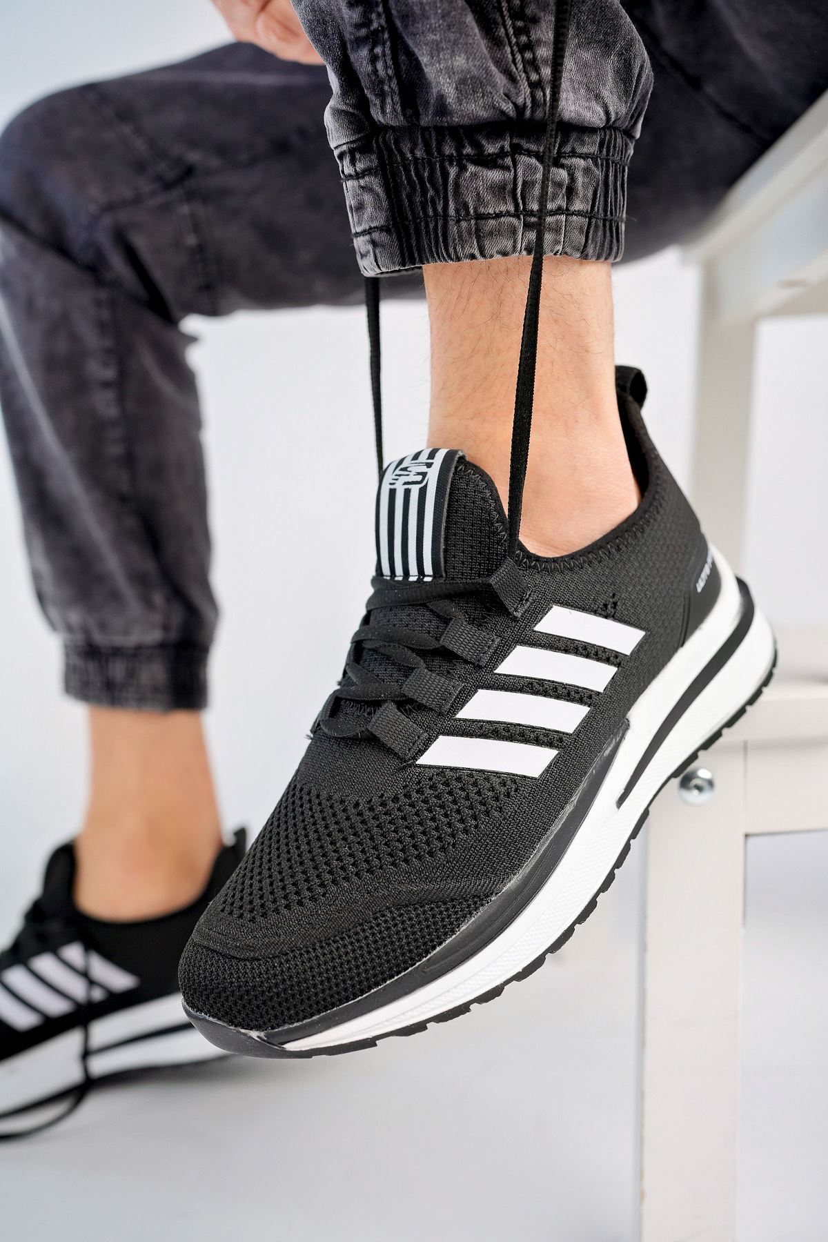 Freemax Erkek  Sneaker Spor Ayakkabı Freemax 2240 Siyah Beyaz