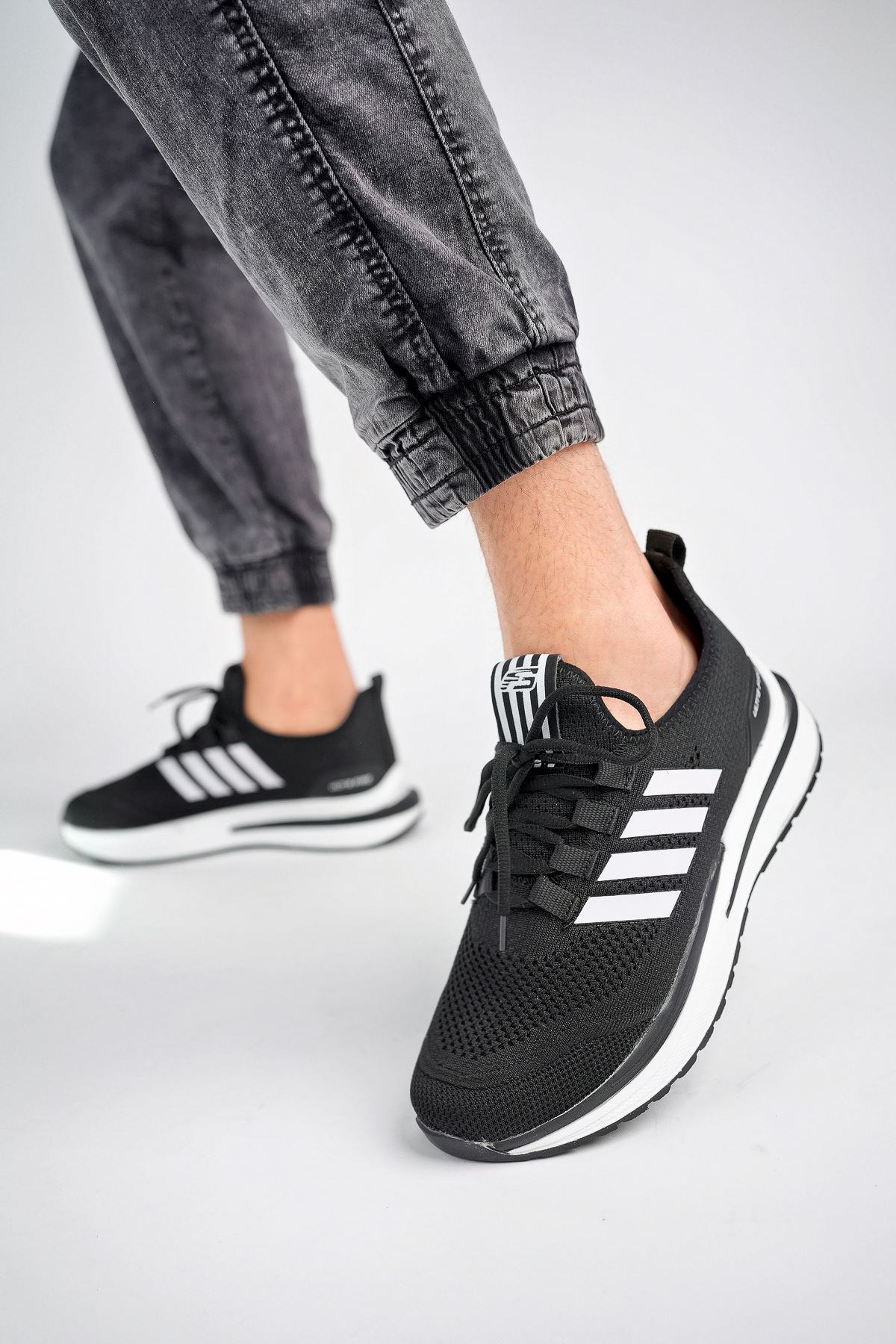 Freemax Erkek  Sneaker Spor Ayakkabı Freemax 2240 Siyah Beyaz