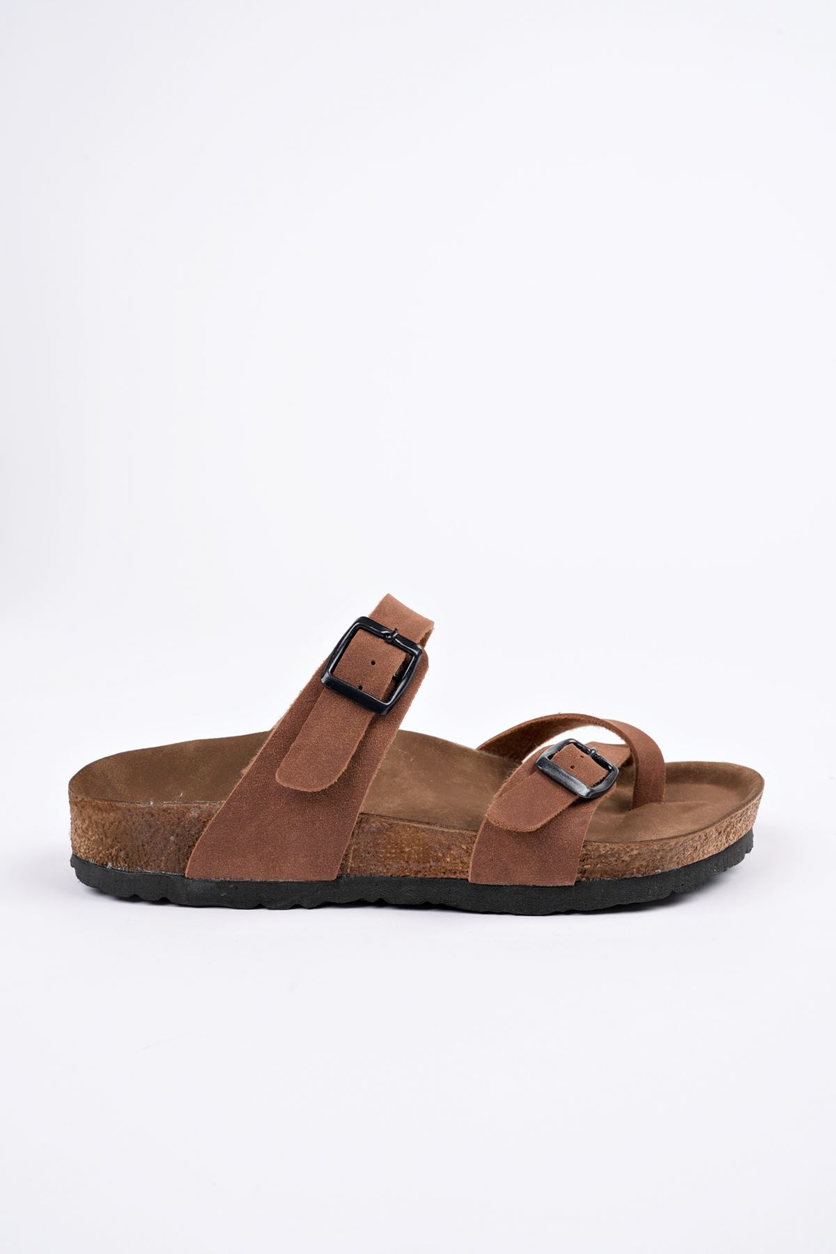 Freemax Kadın Garantili Anatomik Parmak Arası Yazlık Günlük Birken Mayari Terlik VEGAN4096 Taba