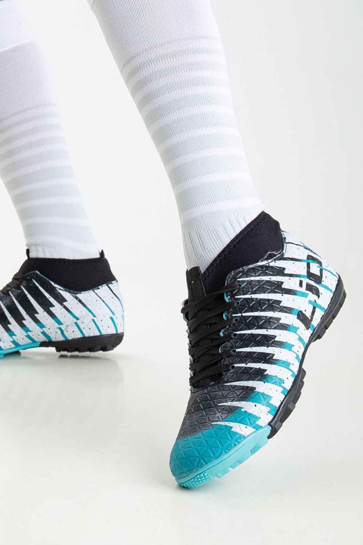 Freemax Çoraplı Çocuk Halı Saha Futbol Ayakkabısı Freemax.1453CCKHS Turkuaz