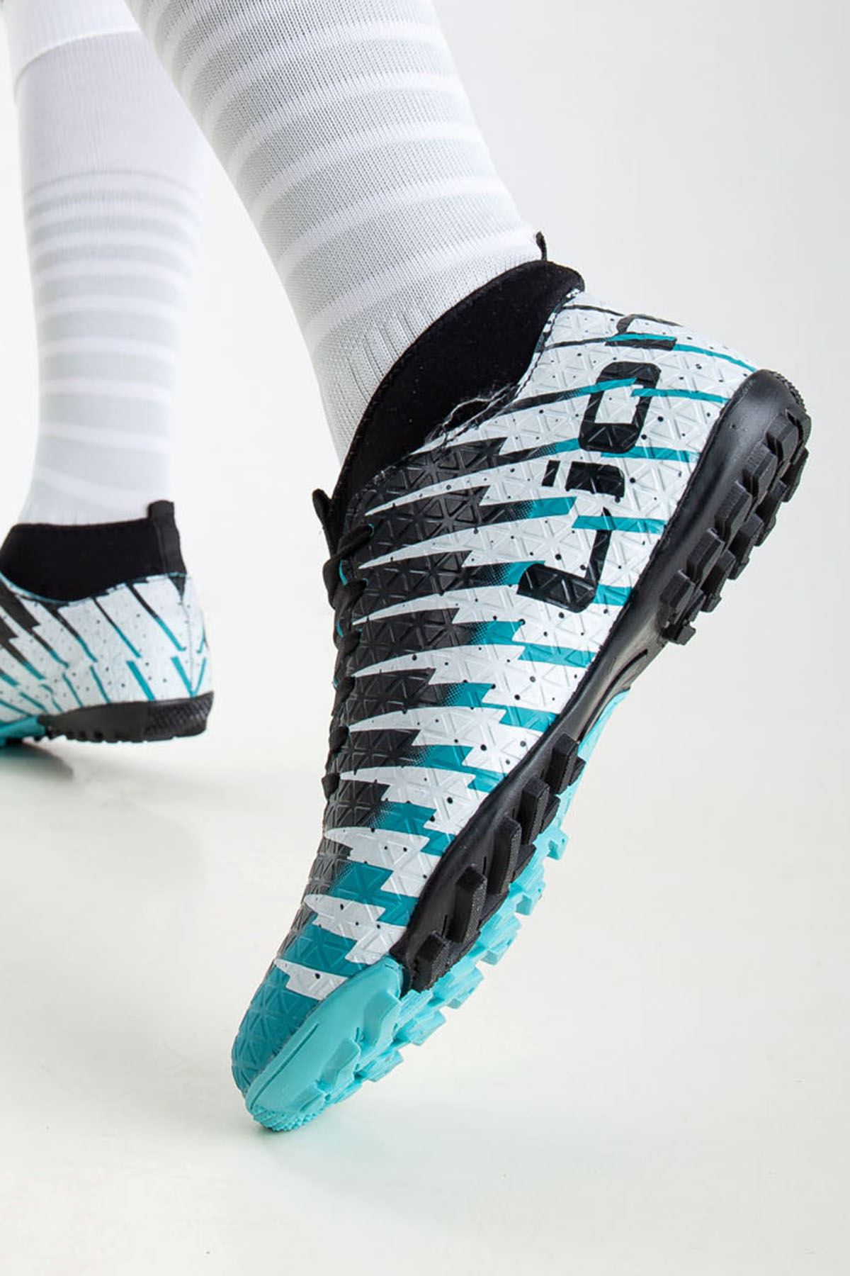 Freemax Çoraplı Çocuk Halı Saha Futbol Ayakkabısı Freemax.1453CCKHS Turkuaz