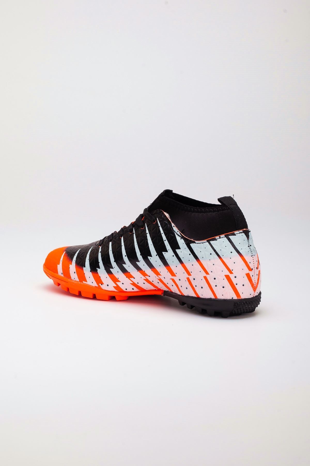 Freemax Çoraplı Çocuk Halı Saha Futbol Ayakkabısı Freemax.1453CCKHS Turuncu Siyah
