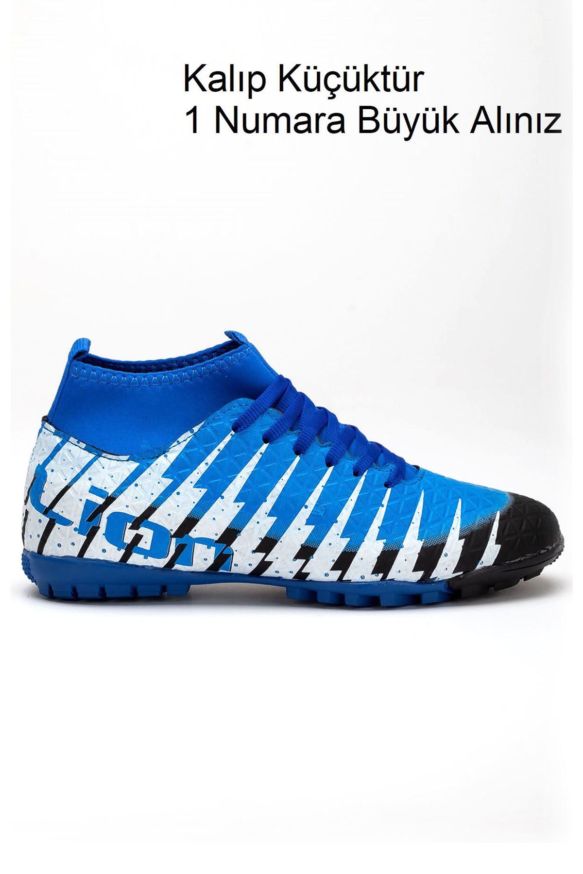 Freemax Çoraplı Çocuk Halı Saha Futbol Ayakkabısı Freemax.1453CCKHS Siyah Sax