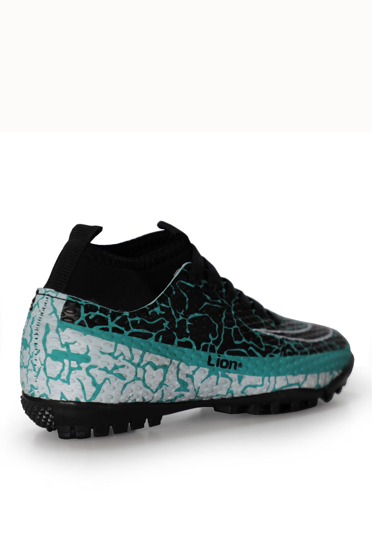 Freemax Garantili Çoraplı Çocuk Halı Saha Futbol Ayakkabısı Freemax.1071CCKHS Su Yeşili Siyah