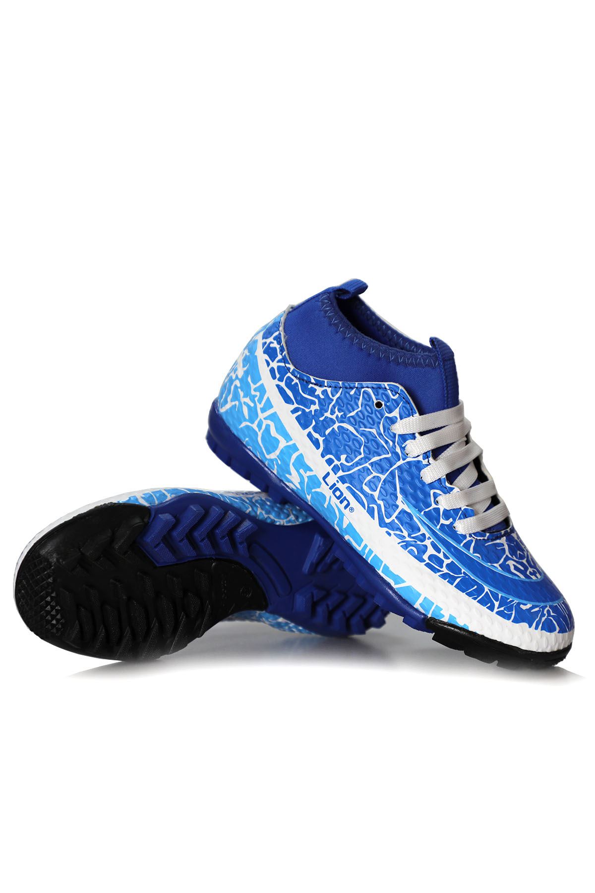 Freemax Unisex Çoraplı Halı saha Futbol Ayakkabısı Freemax.1072 Beyaz Sax