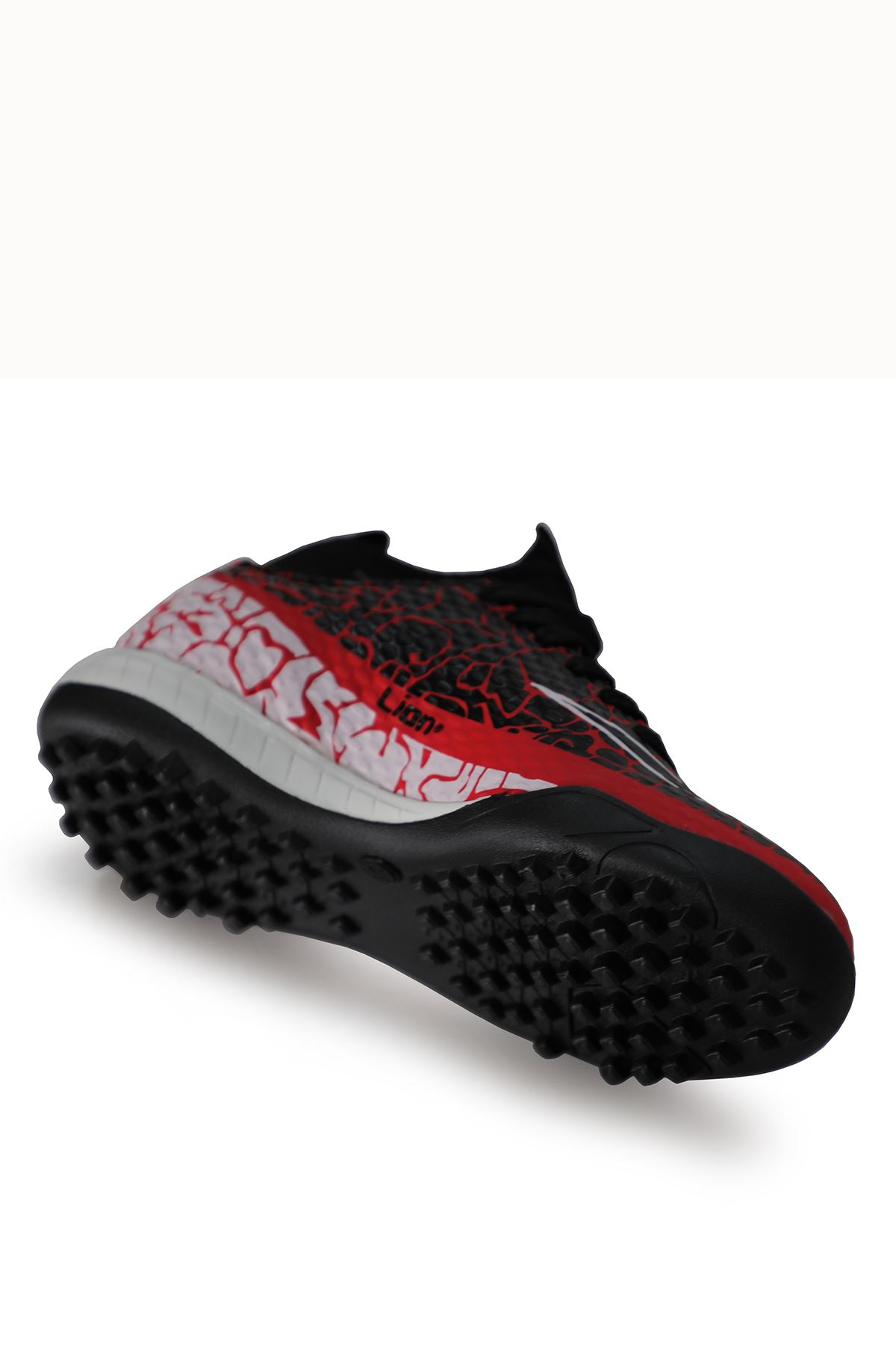 Freemax Garantili Çoraplı Çocuk Halı Saha Futbol Ayakkabısı Freemax.1071CCKHS Kırmızı Siyah