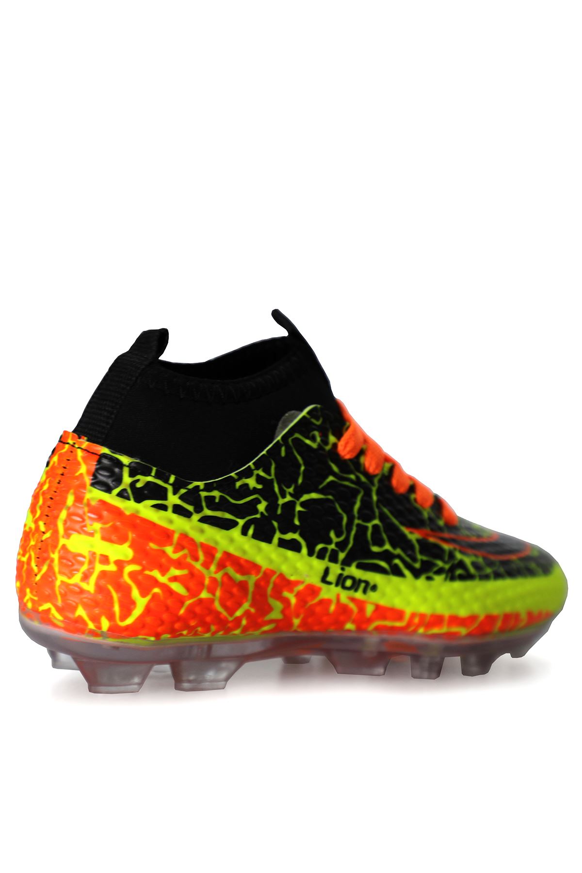 Freemax Garantili Çoraplı Çocuk Krampon Futbol Ayakkabısı Freemax.1071CCKKRMP Sarı Turuncu