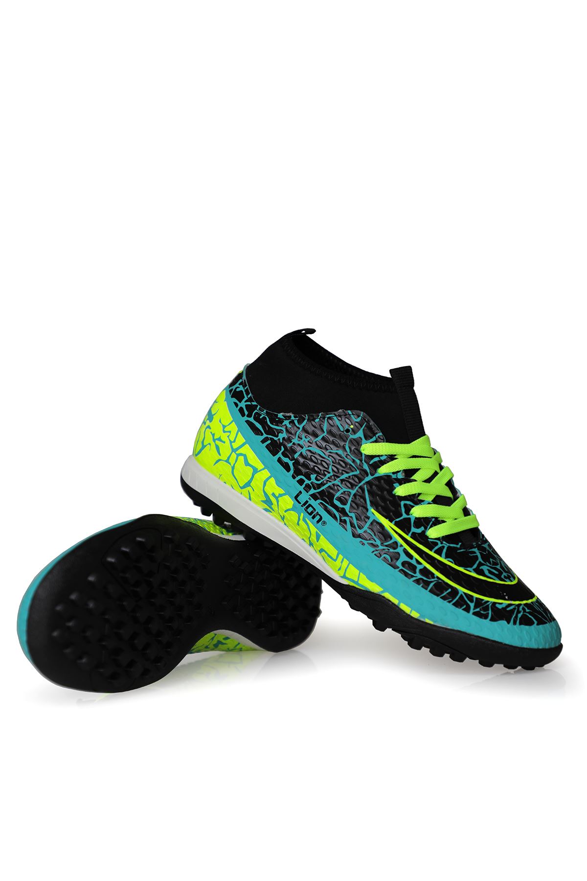 Freemax Unisex Çoraplı Halı saha Futbol Ayakkabısı Freemax.1072 Su Yeşili