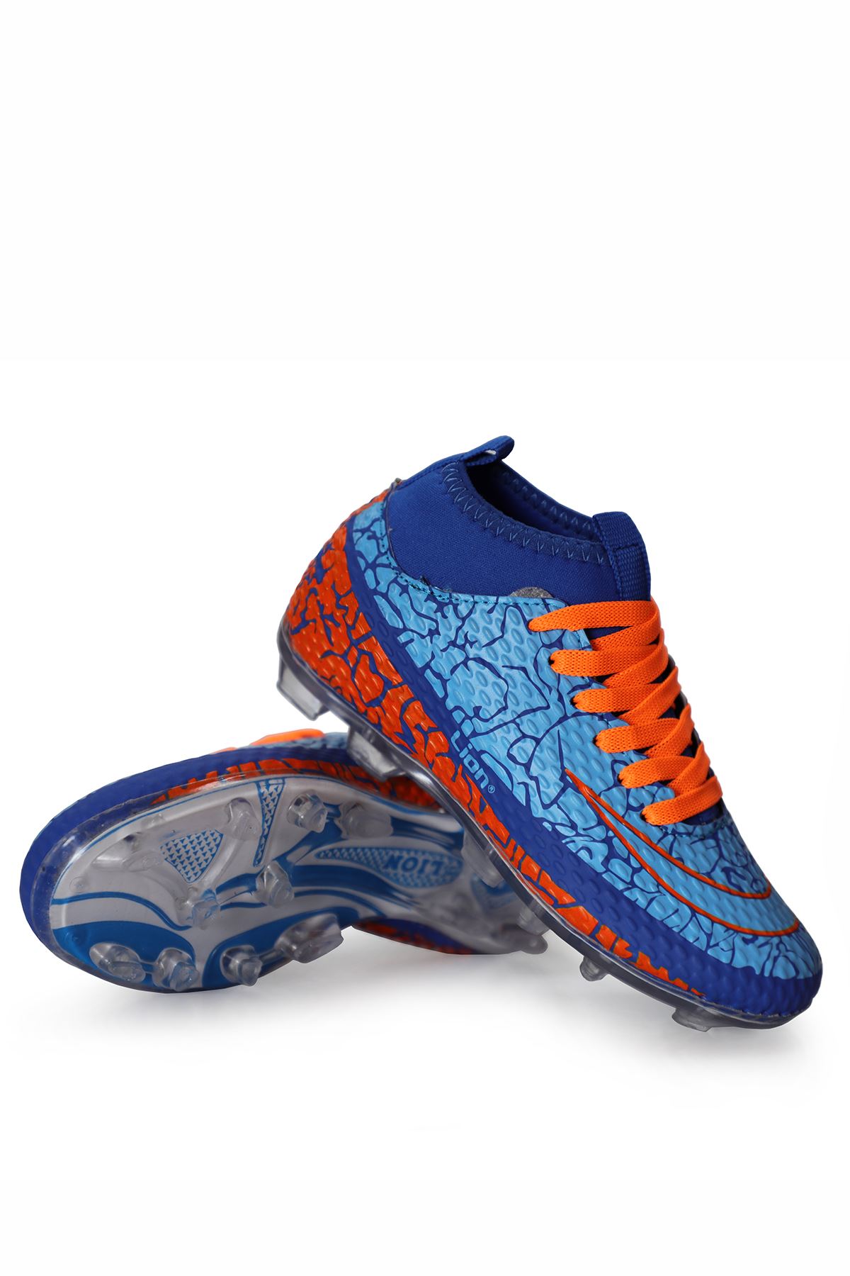 Freemax Garantili Çoraplı Çocuk Krampon Futbol Ayakkabısı Freemax.1071CCKKRMP Sax Turuncu