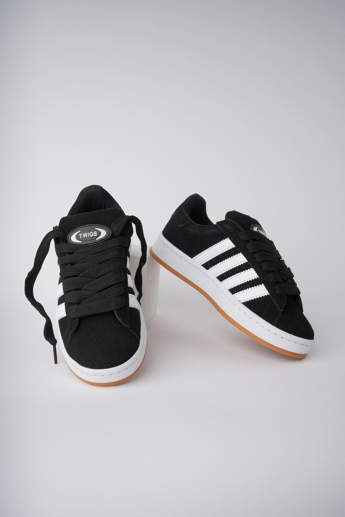 Freemax Campus Unisex Garantili Sneaker Spor Ayakkabı. Siyah Beyaz