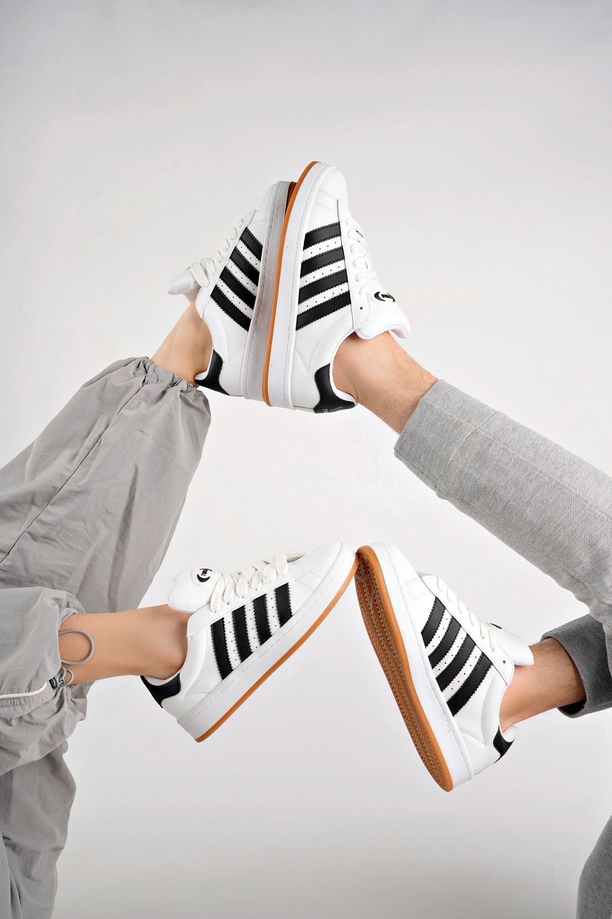 Freemax Campus Unisex Garantili Sneaker Spor Ayakkabı. Beyaz Siyah